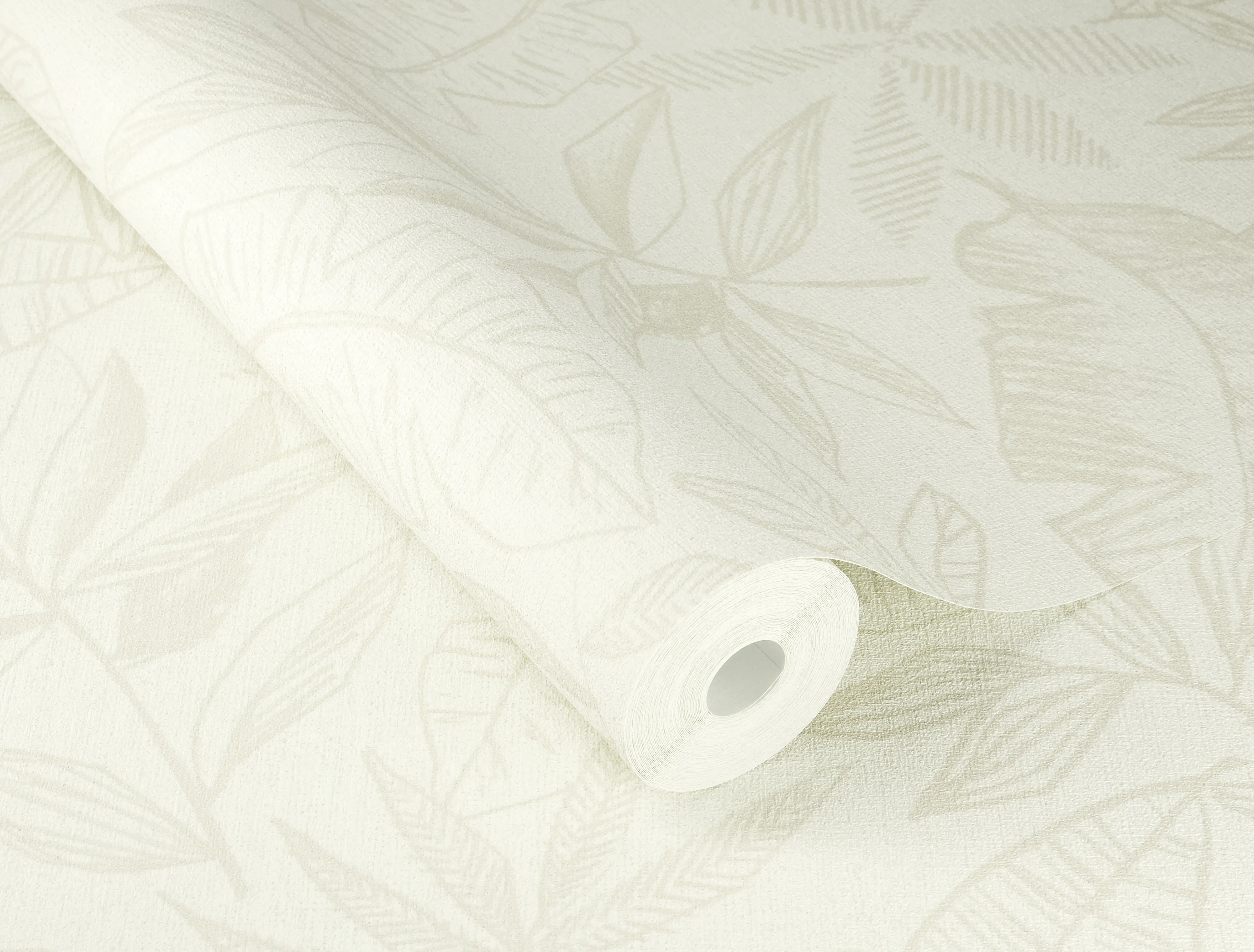 Schöner Wohnen Vliestapete Blätter beige sand 10,05 x 0,53 m