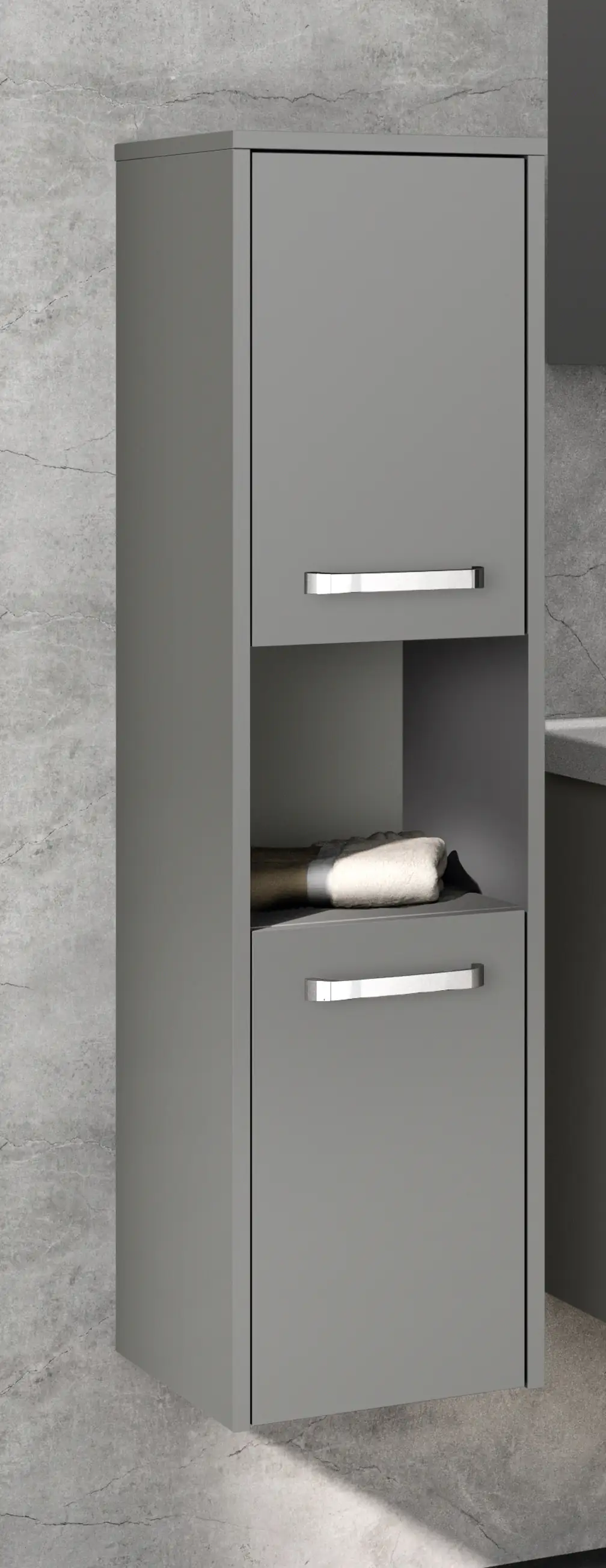 4017026144201 Pelipal Midischrank Berlin quarzgrau 115 x 30 x 33 cm