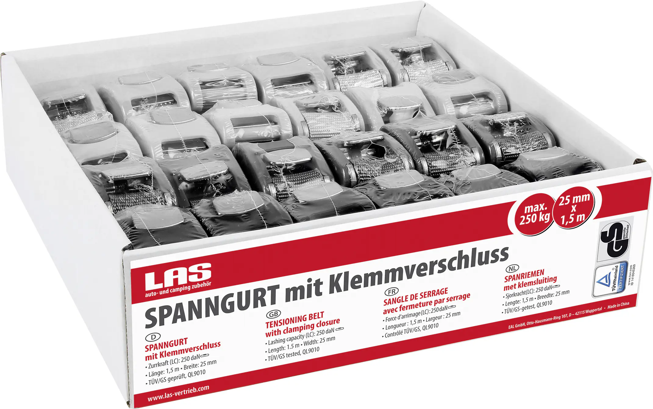 LAS Zurrgurt- Spanngurt 25mmx1,5m