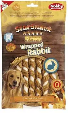 Nobby StarSnack Barbecue Wrapped Rabbit 113g