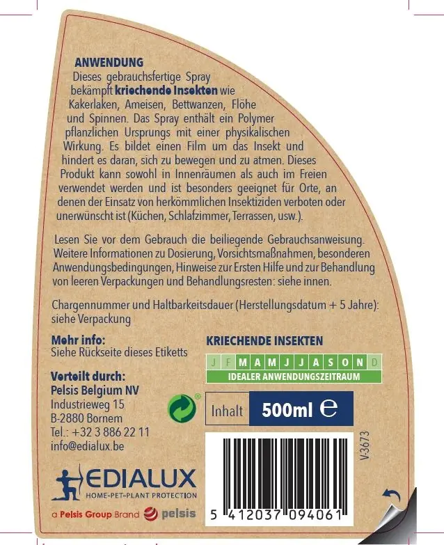Edialux Insektenspray Bio Sect 500 ml Edialux Insektenspray Bio Sect 500 ml