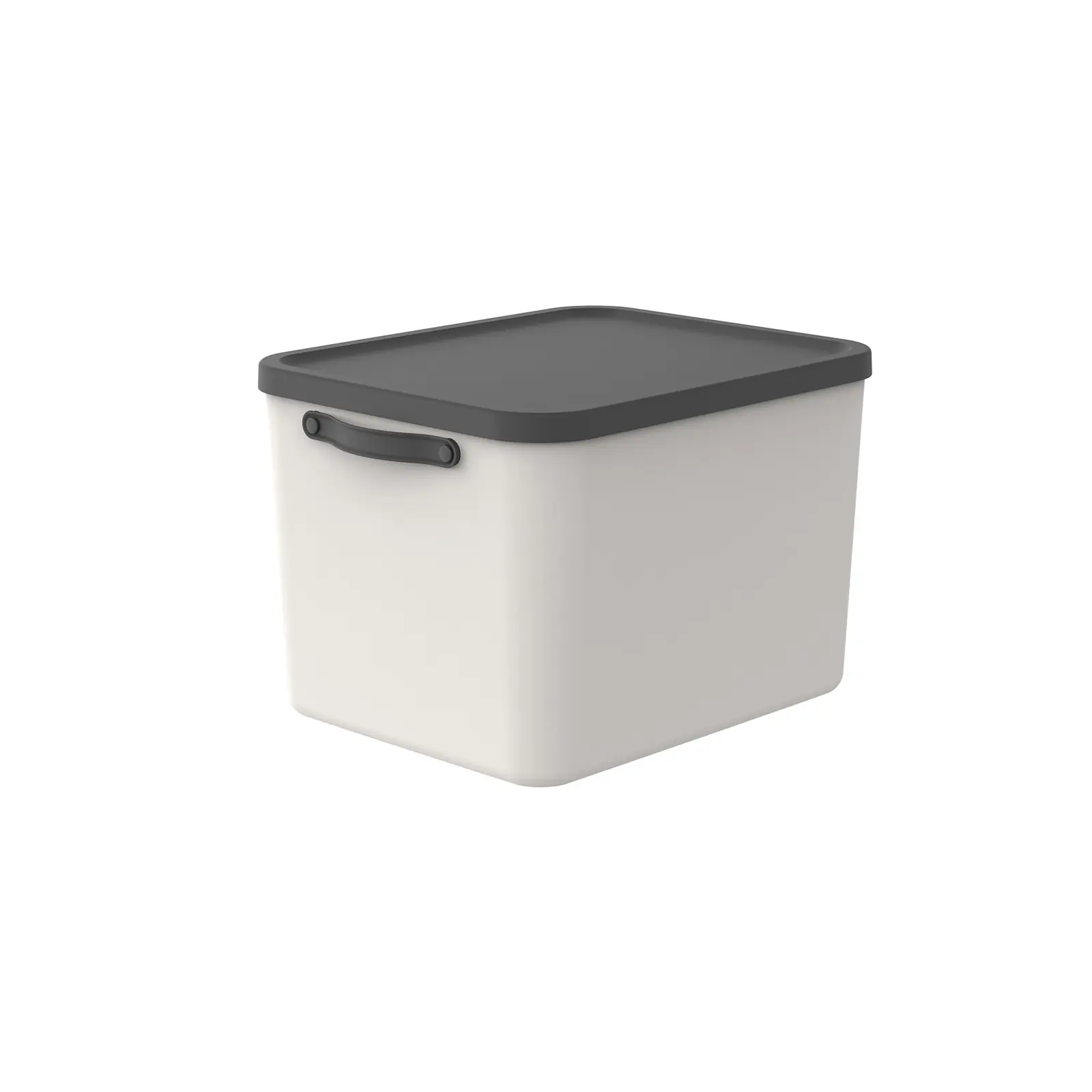 Rotho Aufbewahrungsbox Mythen mit Deckel warm beige 52,3 x 40,5 cm 55 L