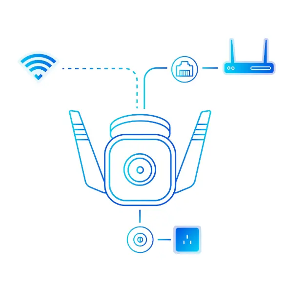 Tp-Link Überwachungskamera TP65 WiFi Outdoor Sprachsteuerung, 128 GB Speicher Tp-Link Überwachungskamera TP65 WiFi Outdoor Sprachsteuerung, 128 GB Speicher