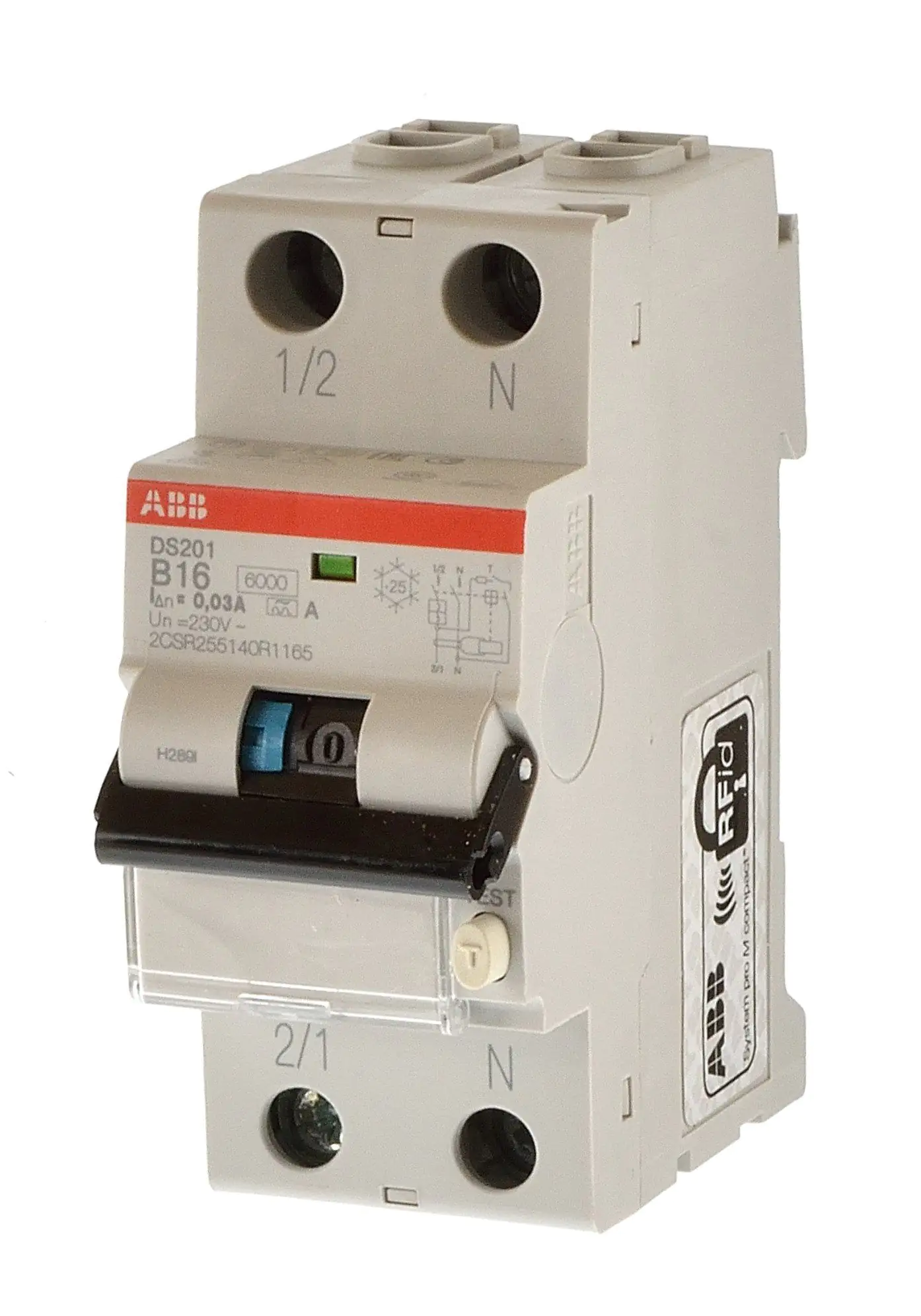 ABB FI- LS-Schutzschalter B16 16 A, 0,03 A