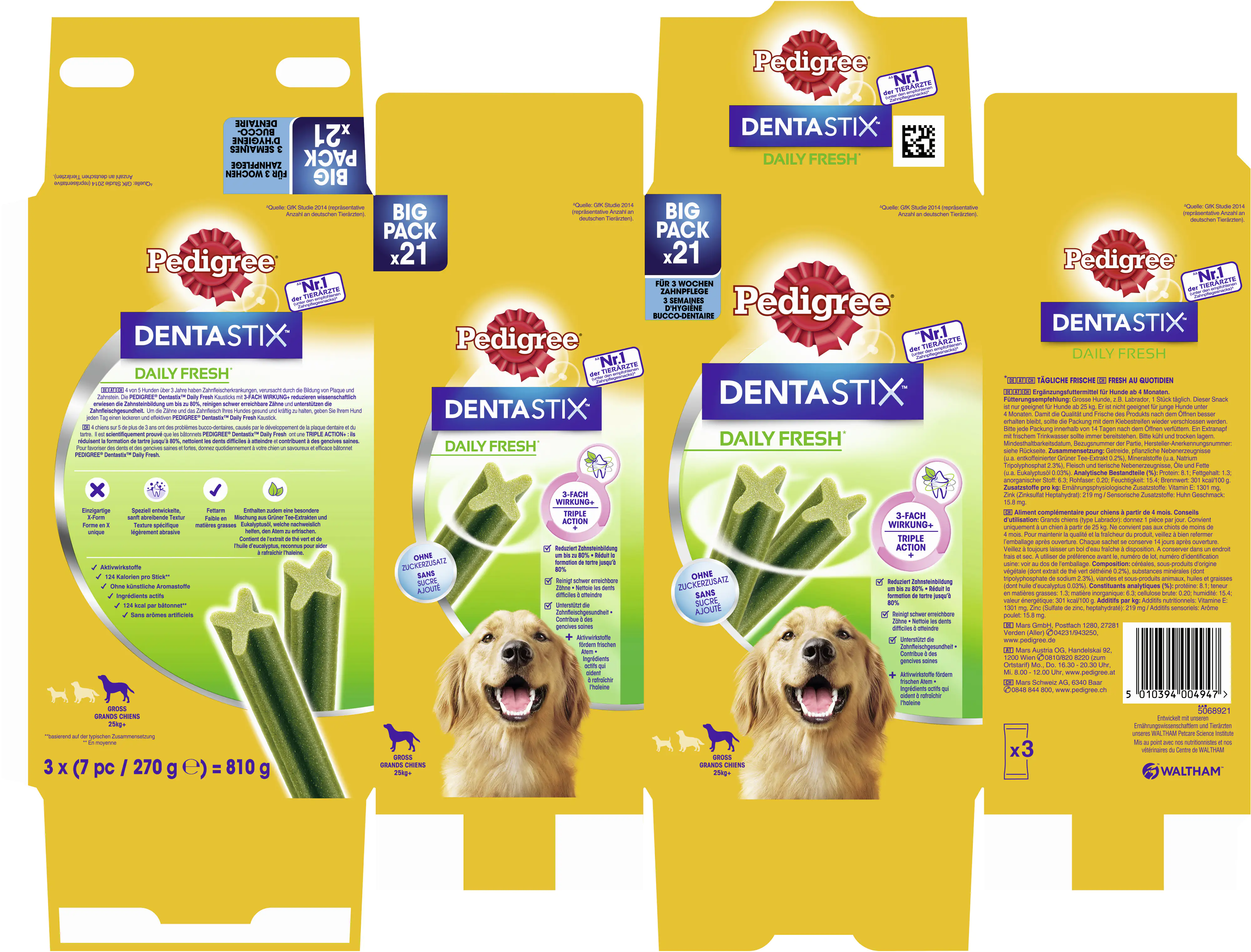 Pedigree Dentastix Adult Daily Fresh Hundesnack 21 Stück