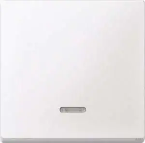 Merten Kontrollwippe mit Kontrollfenster System M polarweiß matt 431019