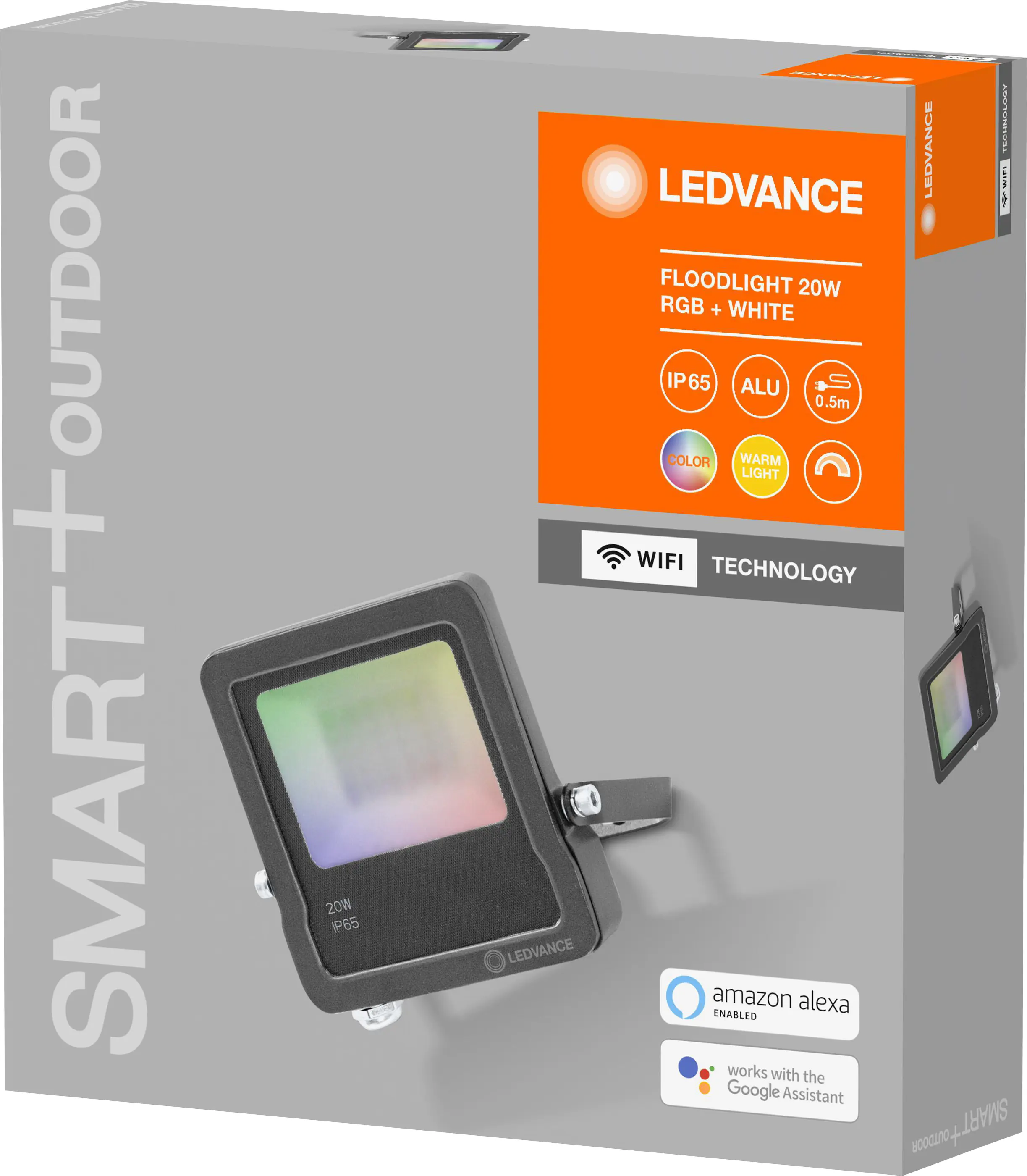 Ledvance LED Strahler Smart+ WiFi Flood 20W dunkelgrau RGBW