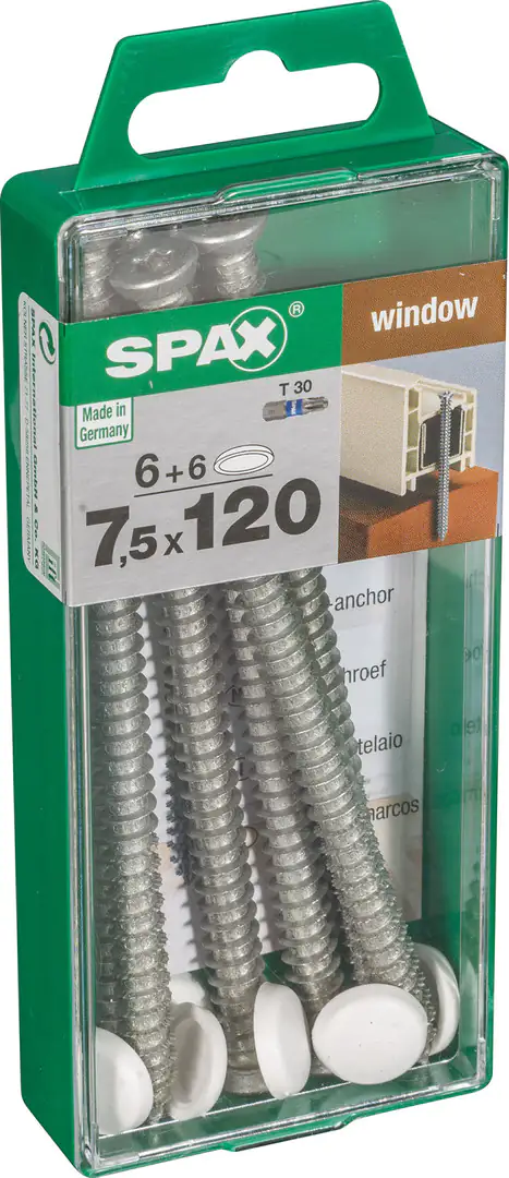 Spax Rahmenanker 7.5 x 120 mm TX 30 - 6 Stk.