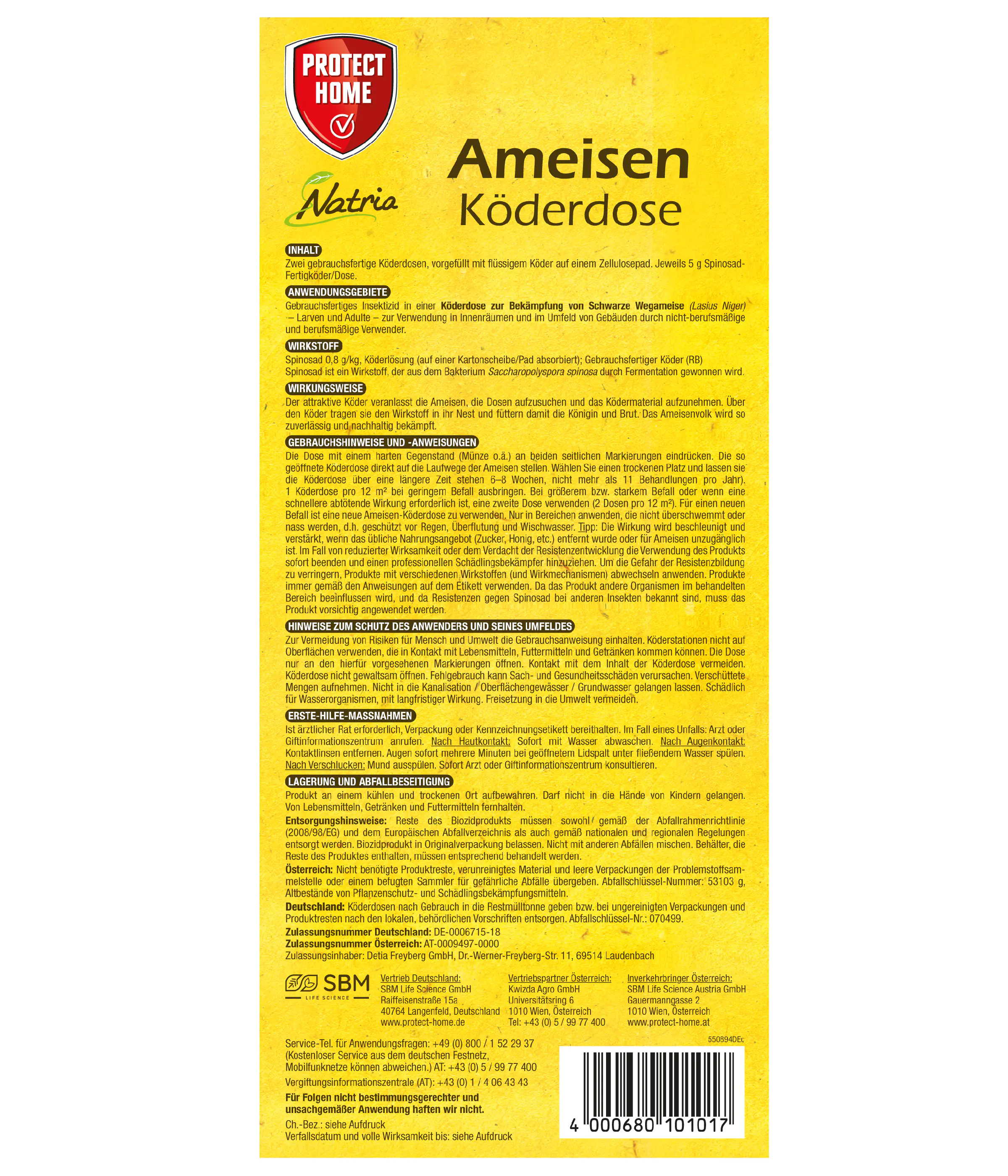 Protect Home Natria Ameisenköderdose 2 Stück