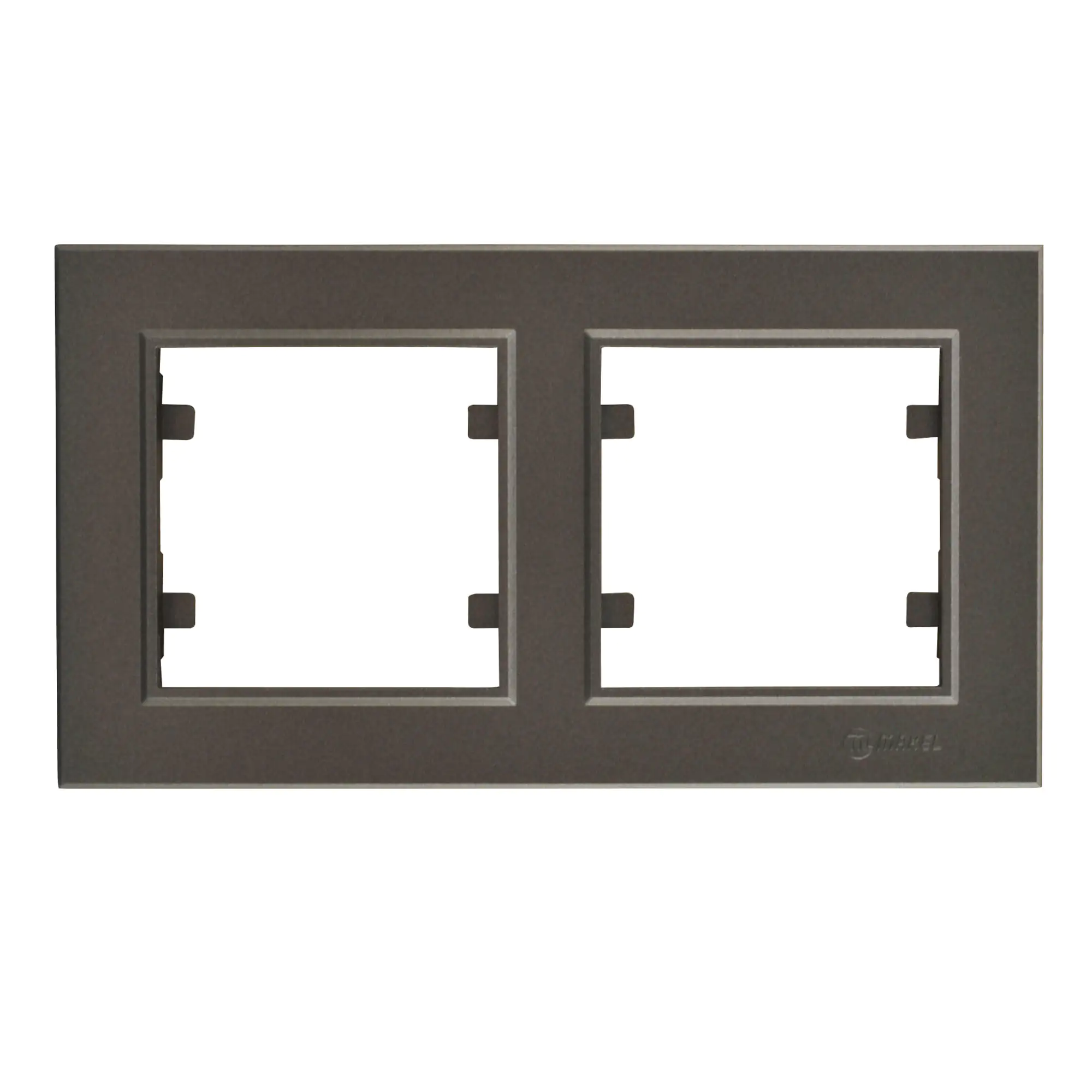 Unitec Abdeckrahmen 2-fach, waagerecht anthrazit, Serie Karea Unitec Abdeckrahmen 2-fach, waagerecht anthrazit, Serie Karea
