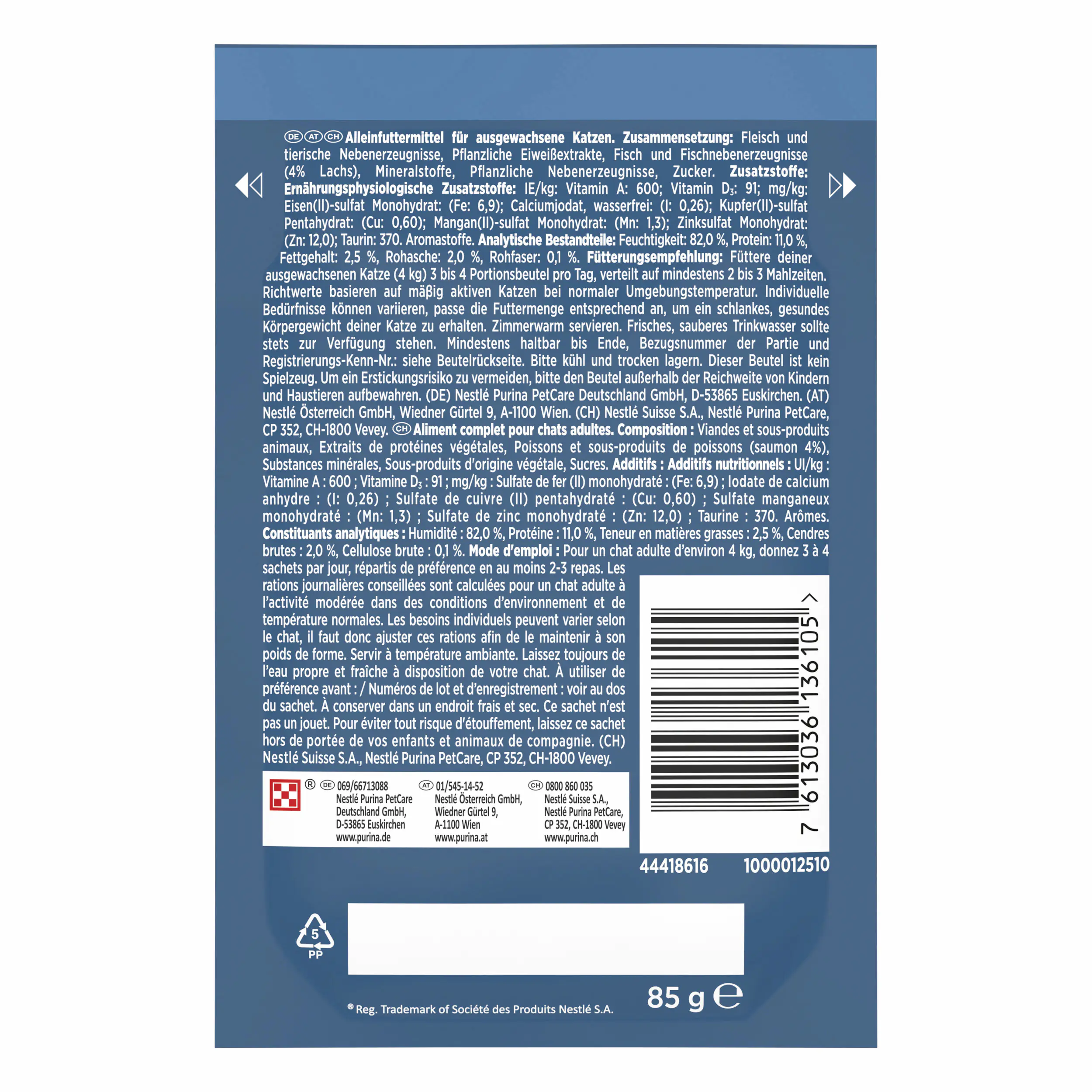 Gourmet Perle Genuss in Sauce mit Lachs 85 g