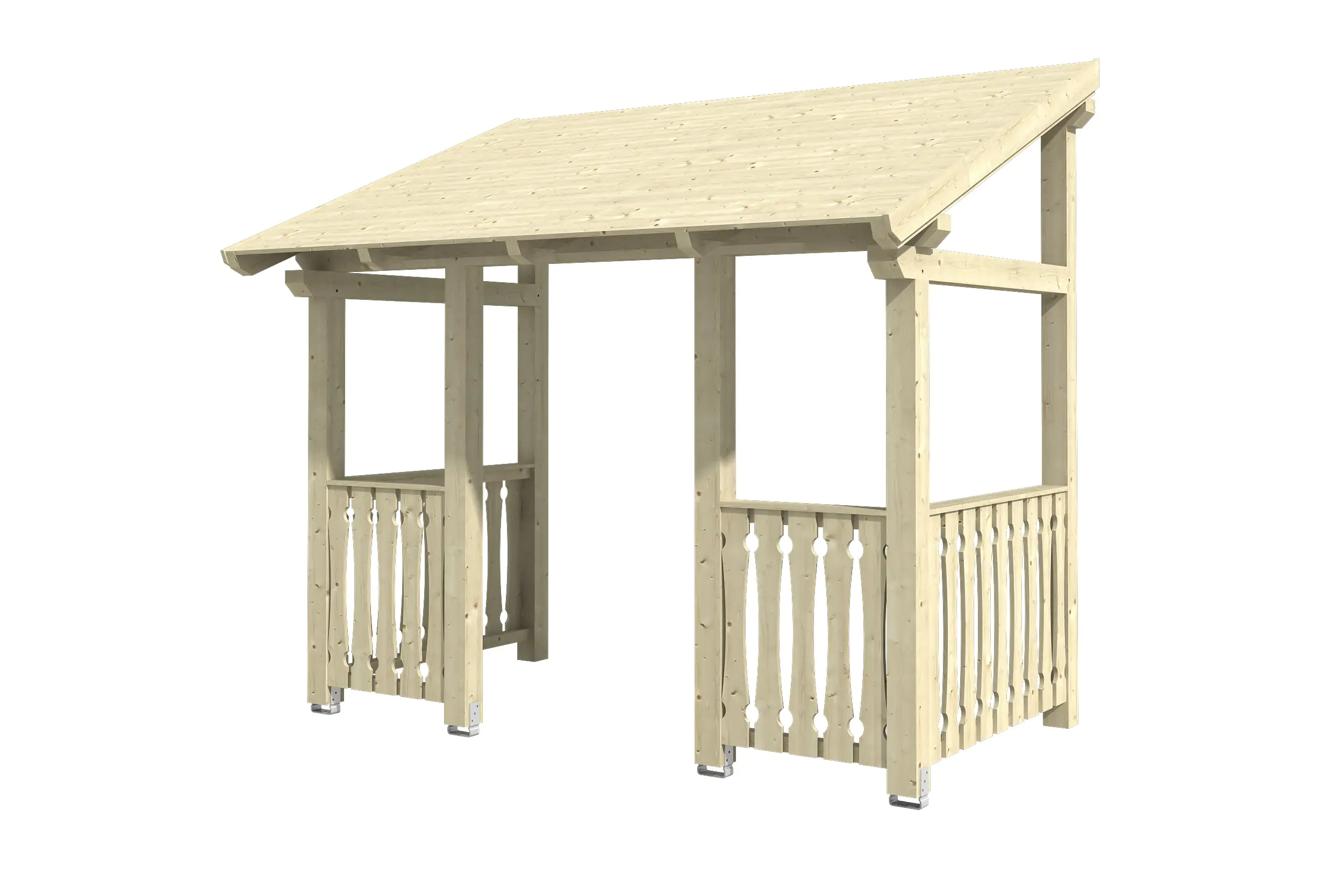 SKAN HOLZ Vordach Paderborn Typ 8 336 x 202 cm, natur