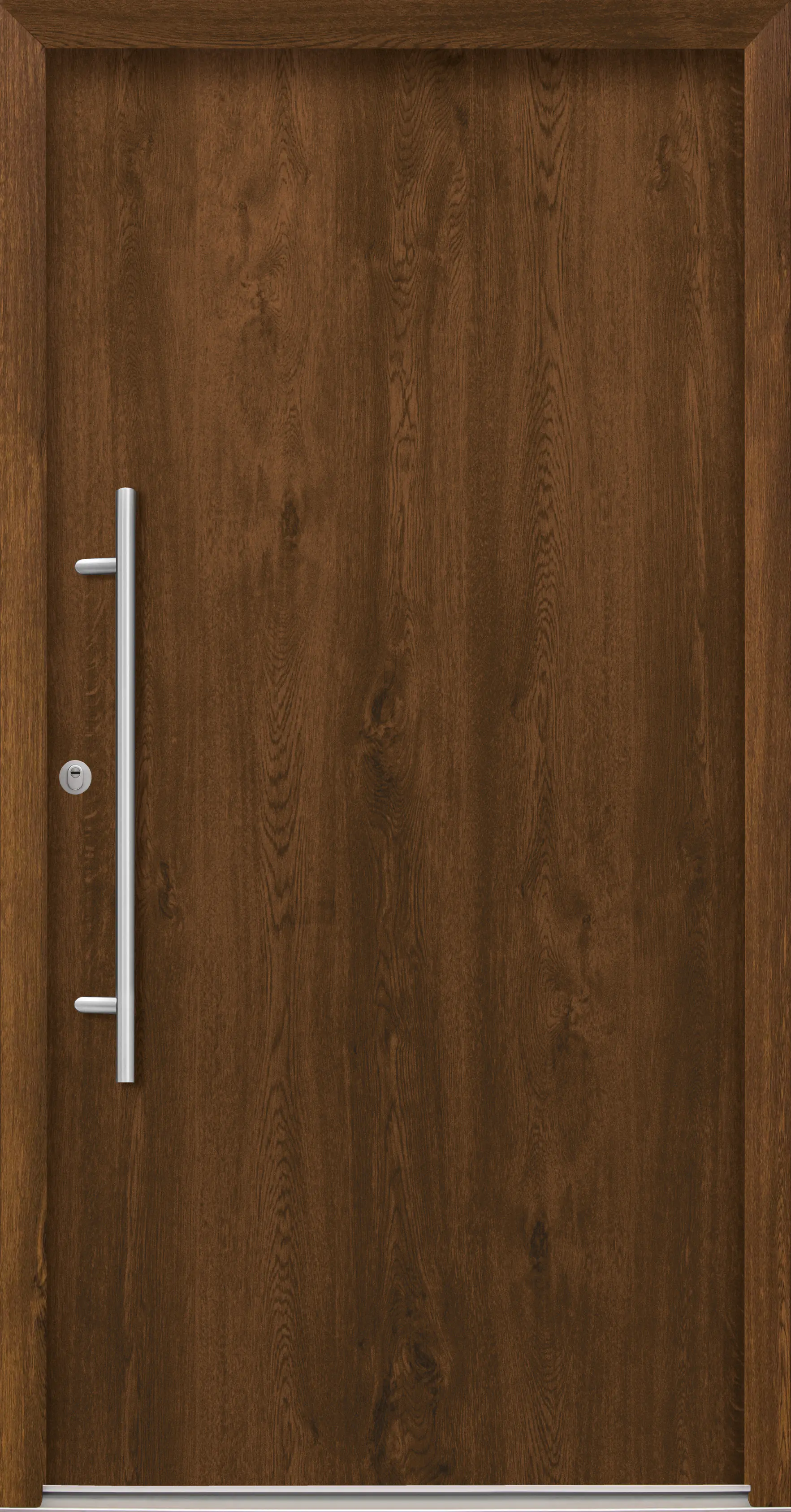 Splendoor Haustür Passivedoor Premium B05 RC2 Nussbaum DIN Links 110 x 210 cm