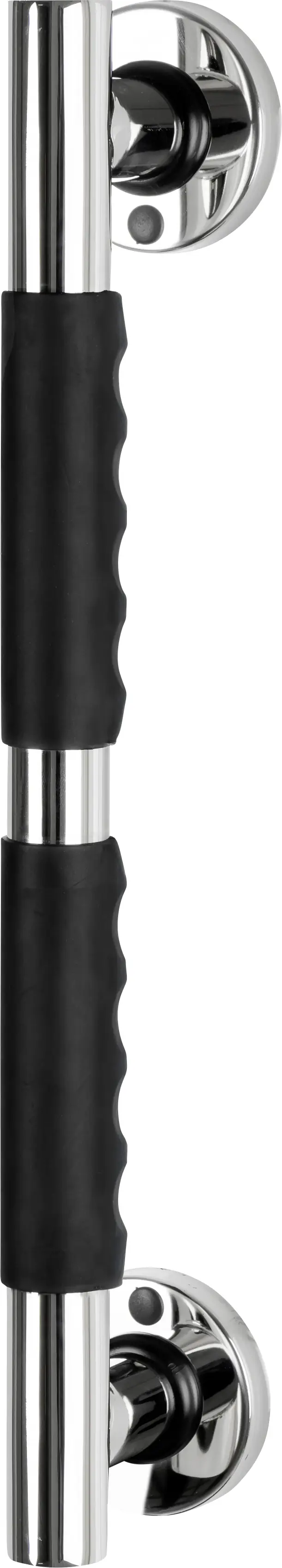 Ridder Haltegriff Ken M, chromfarben schwarz, mit rutschhemmender Grifffläche,