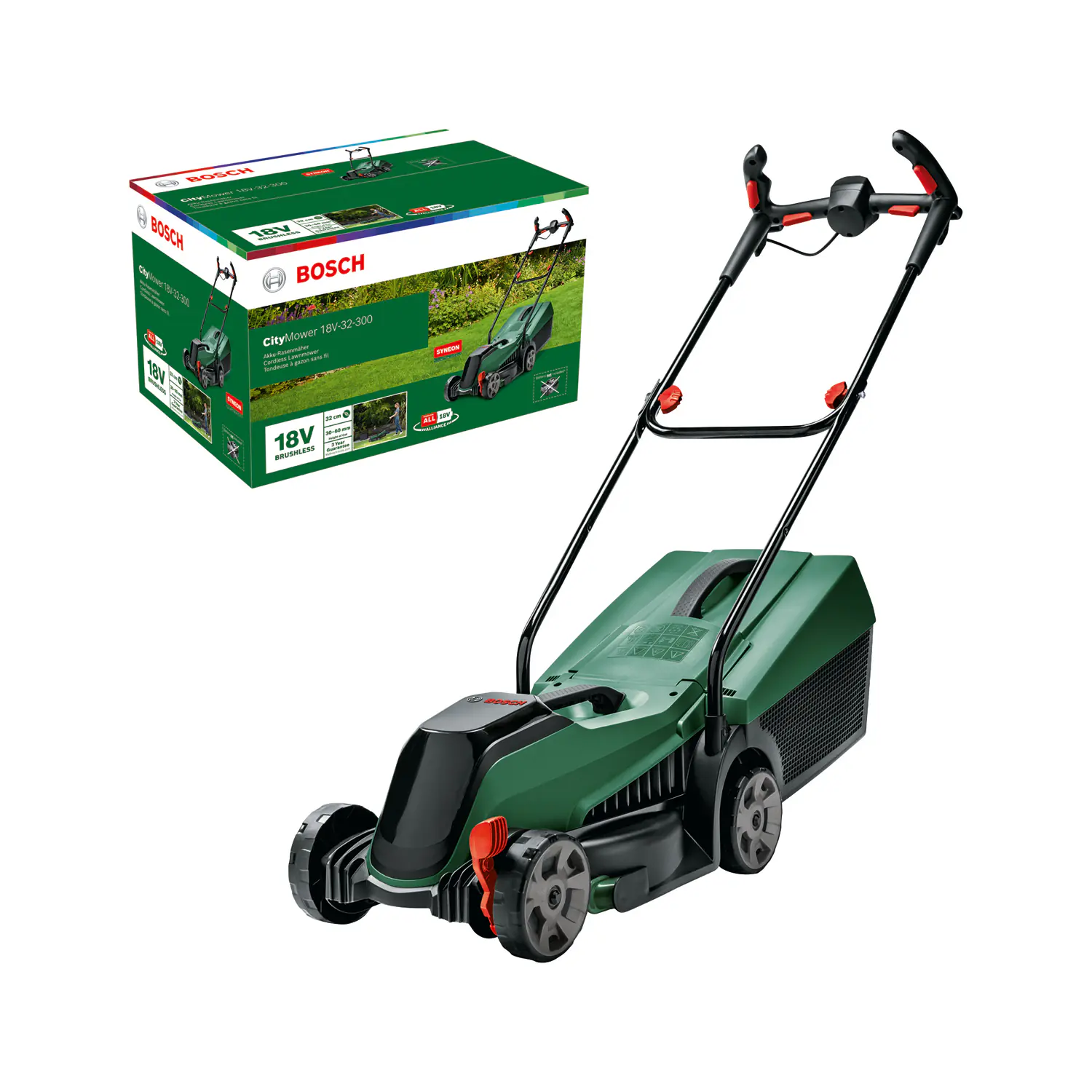 Bosch Akku-Rasenmäher CityMower 18 V 32 cm Schnittbreite Solo