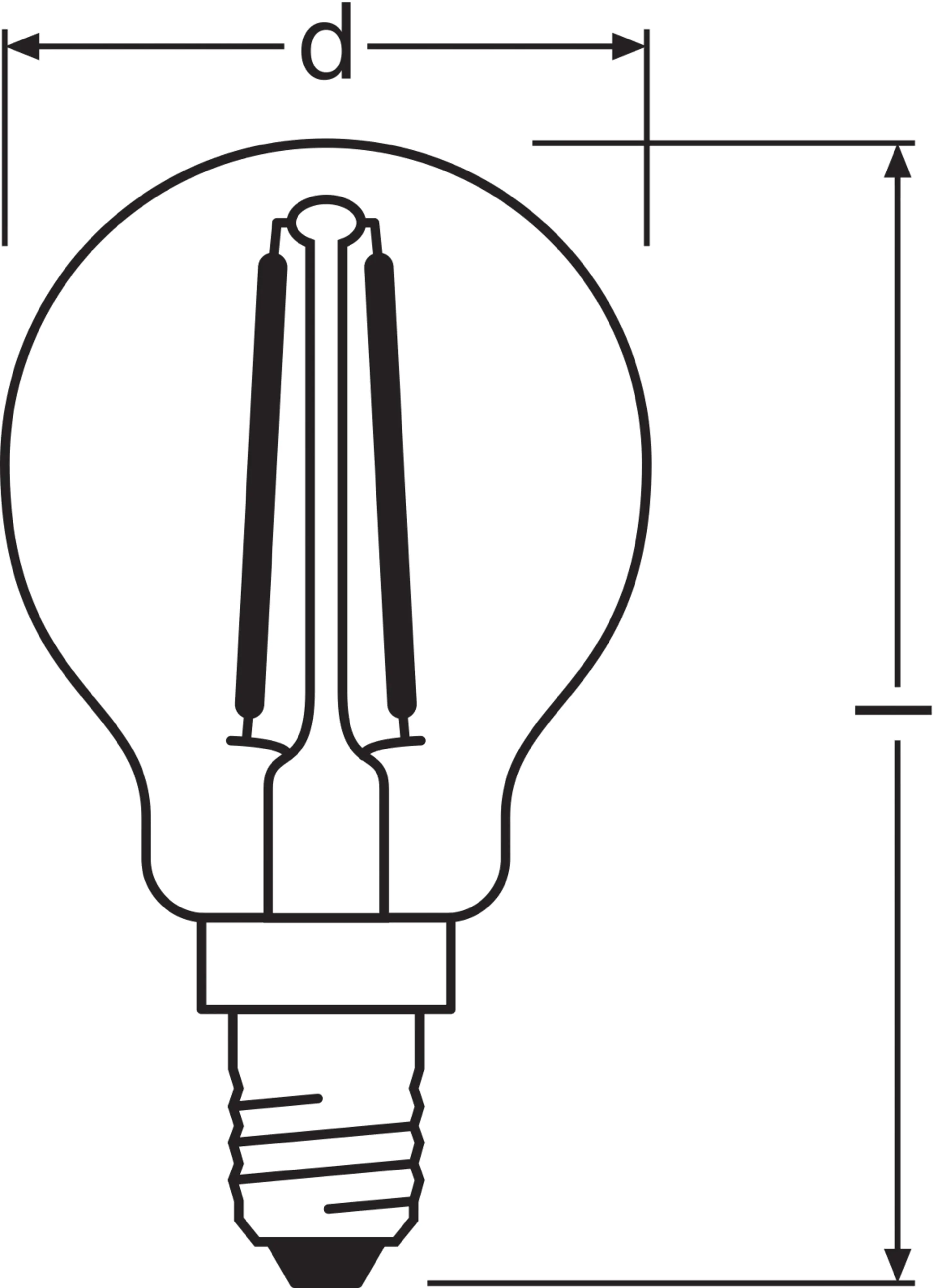 Bellalux LED Leuchtmittel Klassik P25 E14 2,5 W neutralweiß weiß matt