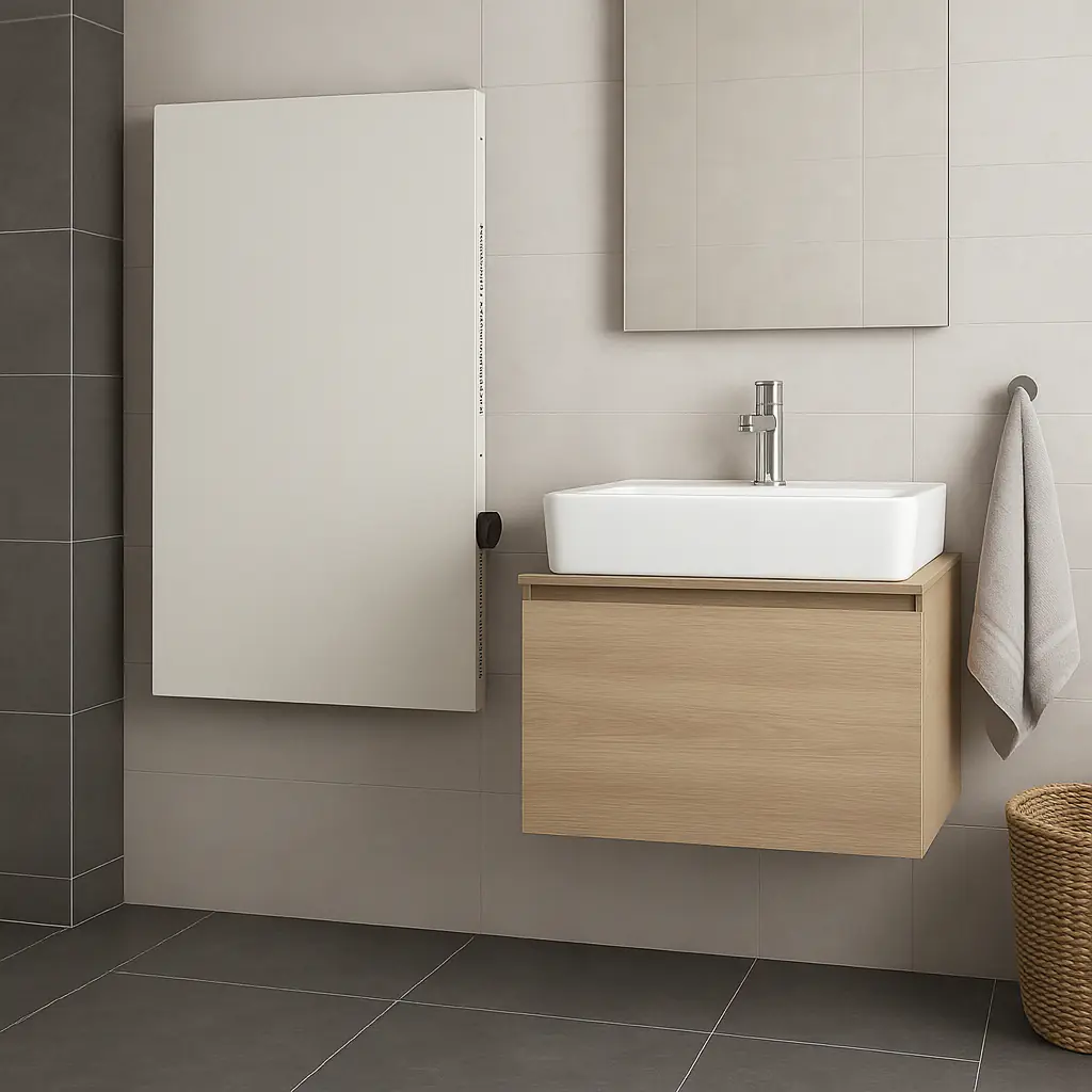 Bella Jolly Infrarot Metall-Heizkörper 60 cm x 90 cm, 780 Watt weiß 