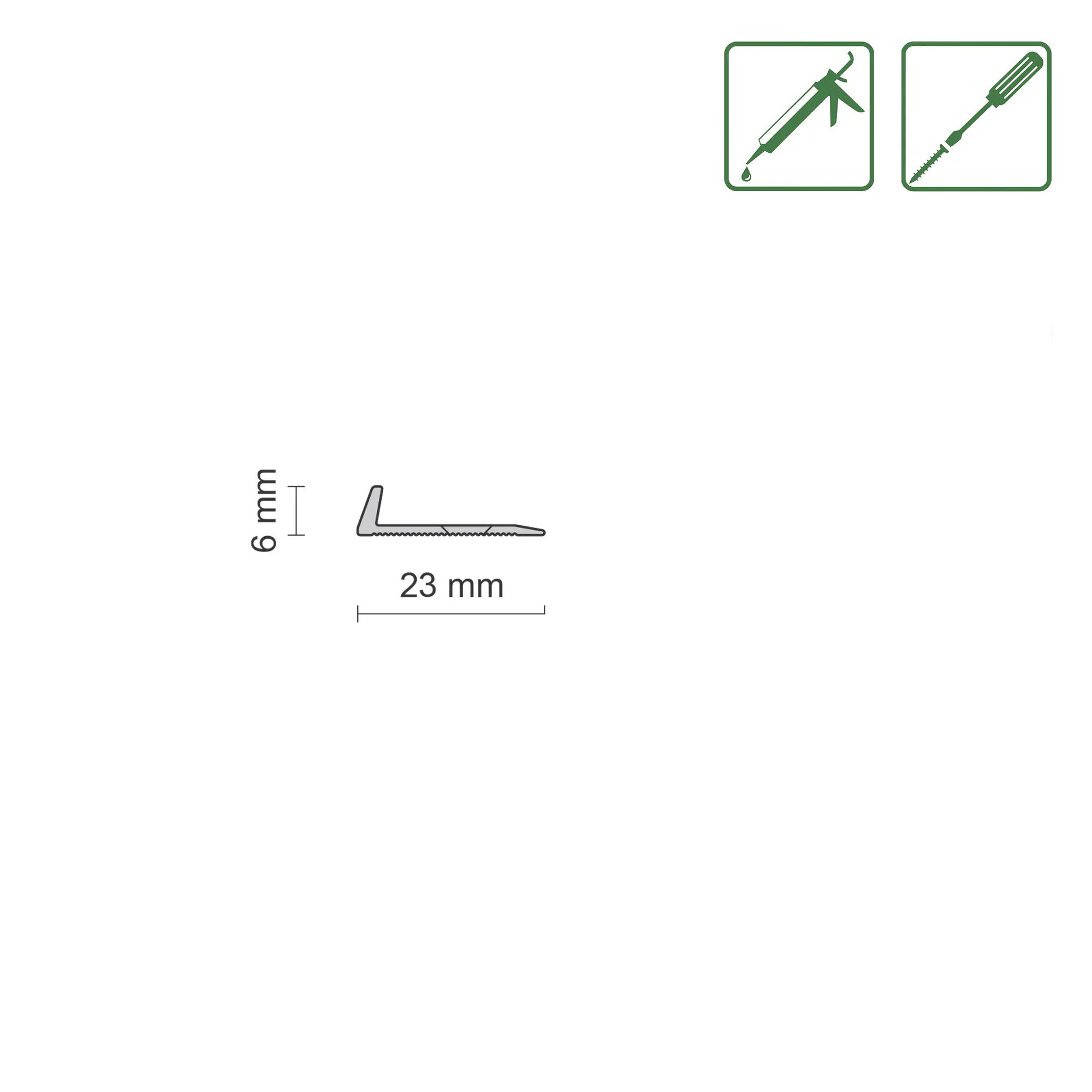 Übergangsprofil 90 cm 23 mm