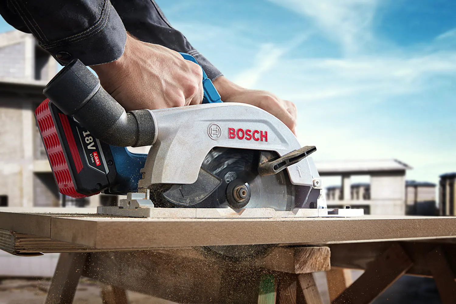 Bosch Professional Akku-Kreissäge GKS 18V-57-2 Solo in L-BOXX