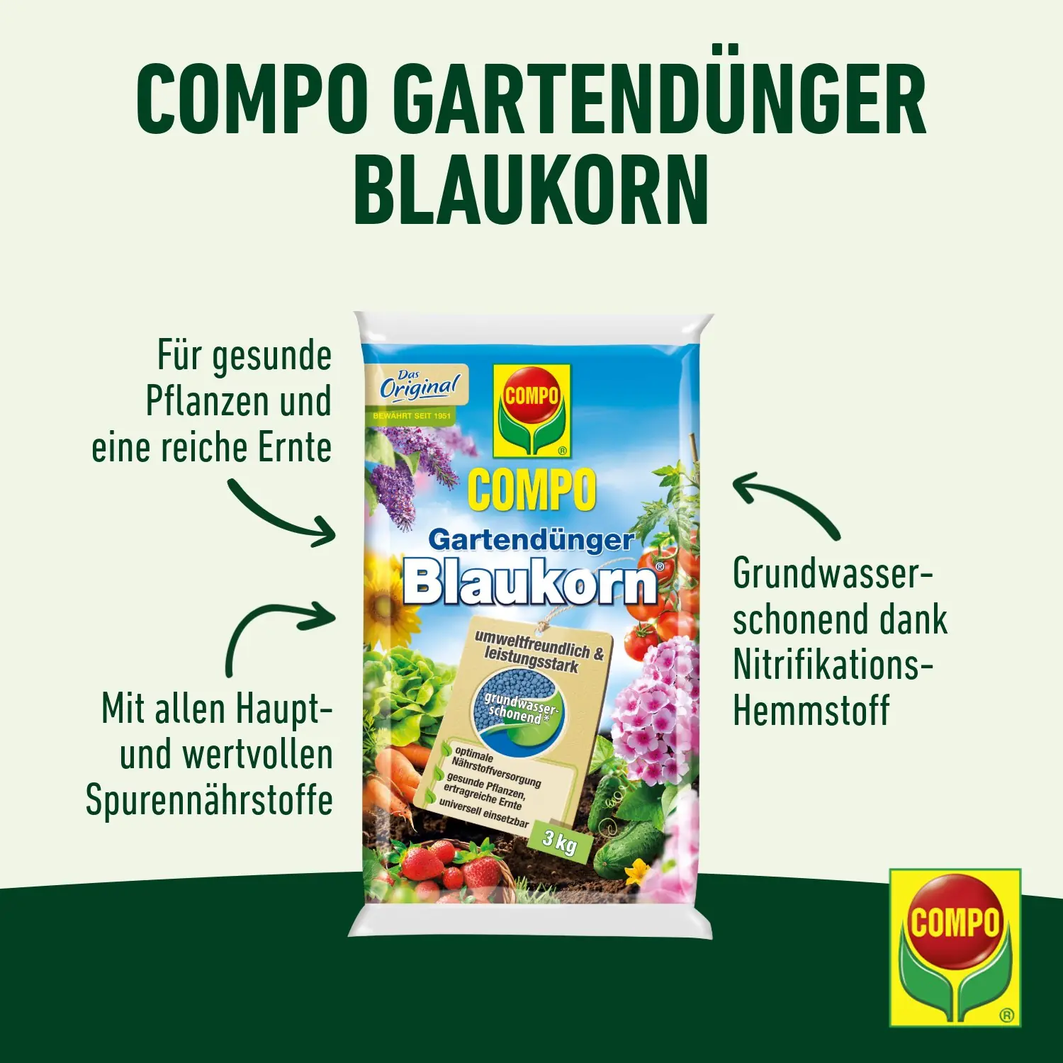 Compo Blaukorn NovaTec 3 kg