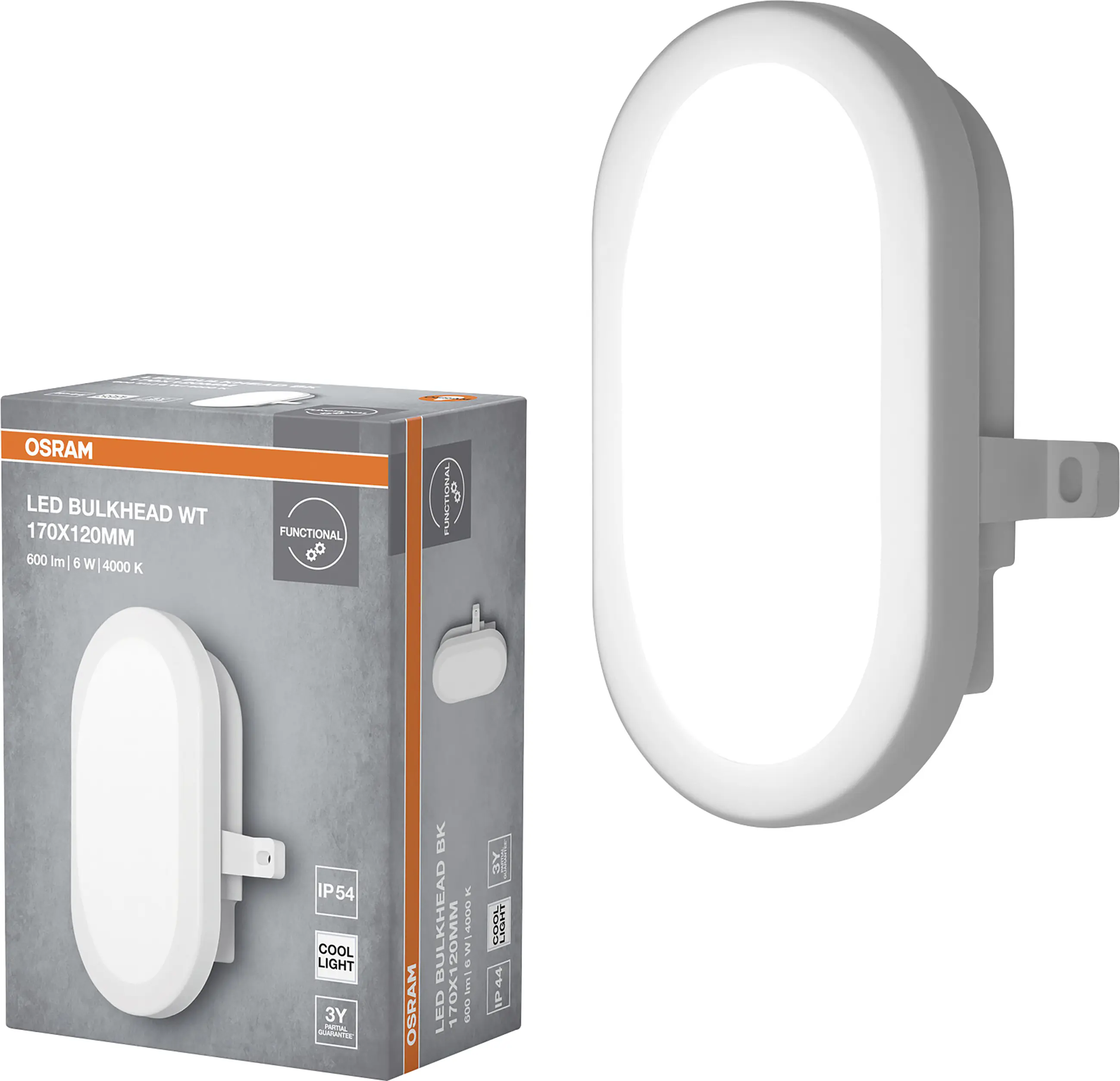 Osram LED Ovalleuchte Bulkhead 6 W weiß kaltweiß