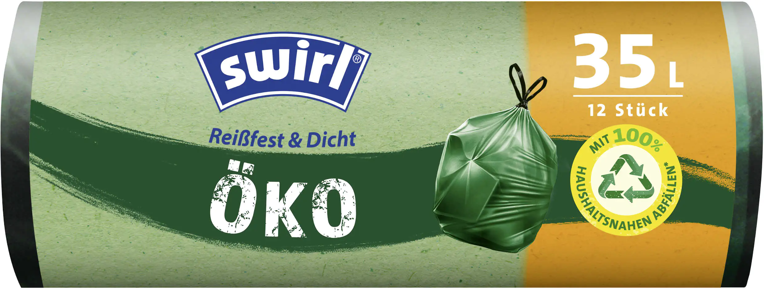 Swirl Öko Müllbeutel mit Tragegriff 35 L 12 Stück Swirl Öko Müllbeutel mit Tragegriff 35 L 12 Stück