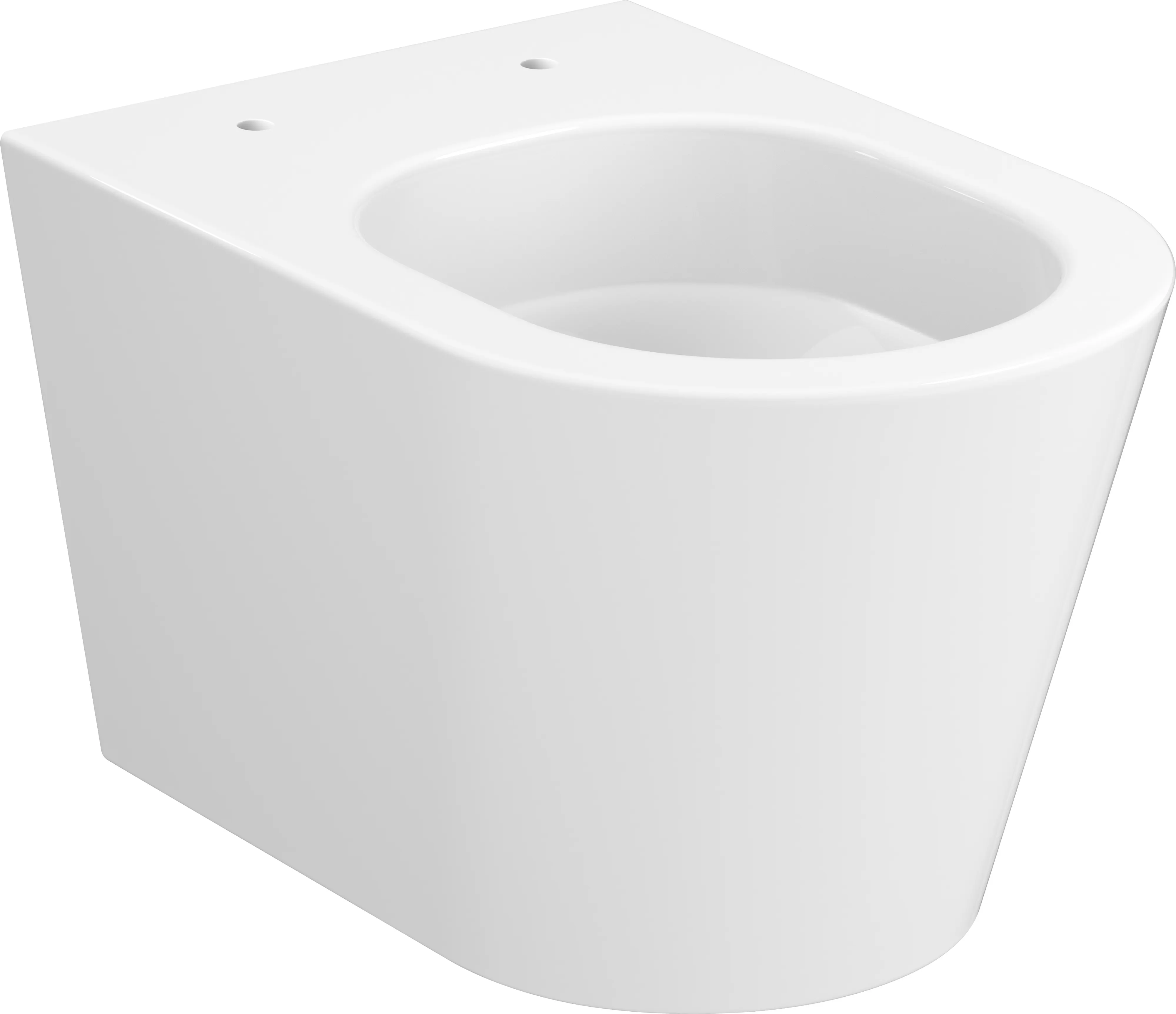 Primaster Wand WC spülrandlos Helia Tiefspüler weiß inkl. WC-Sitz