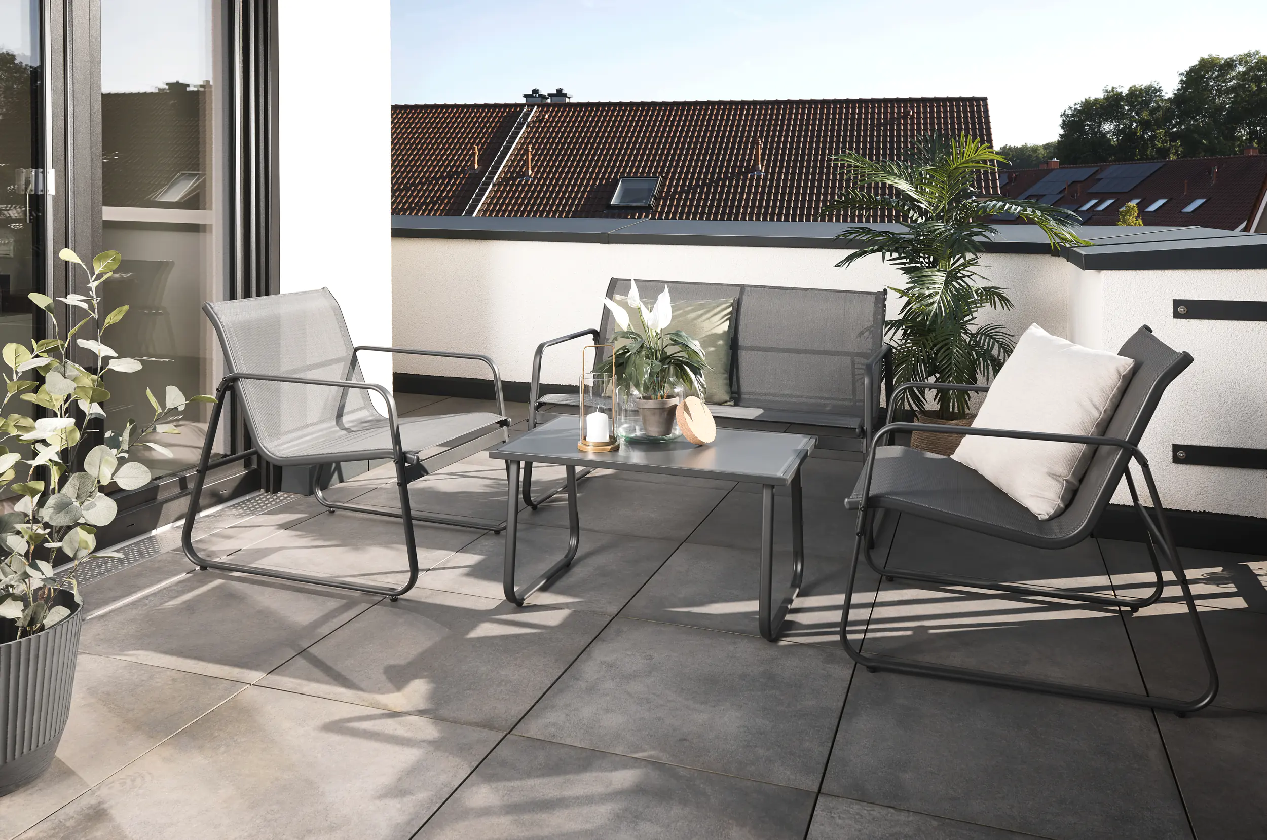 Primaster Gartenmöbel-Set Domaso Stahl