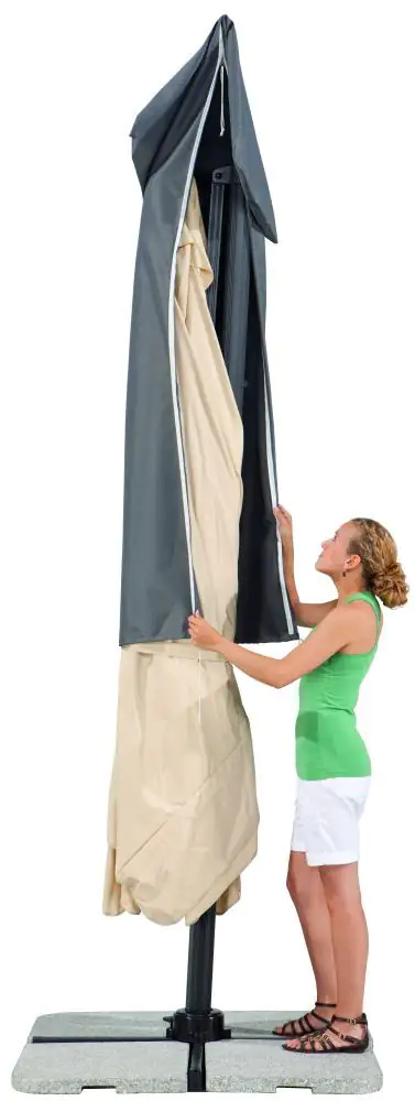 Schneider Ampelschirm Rhodos terracotta 300 x 300 cm