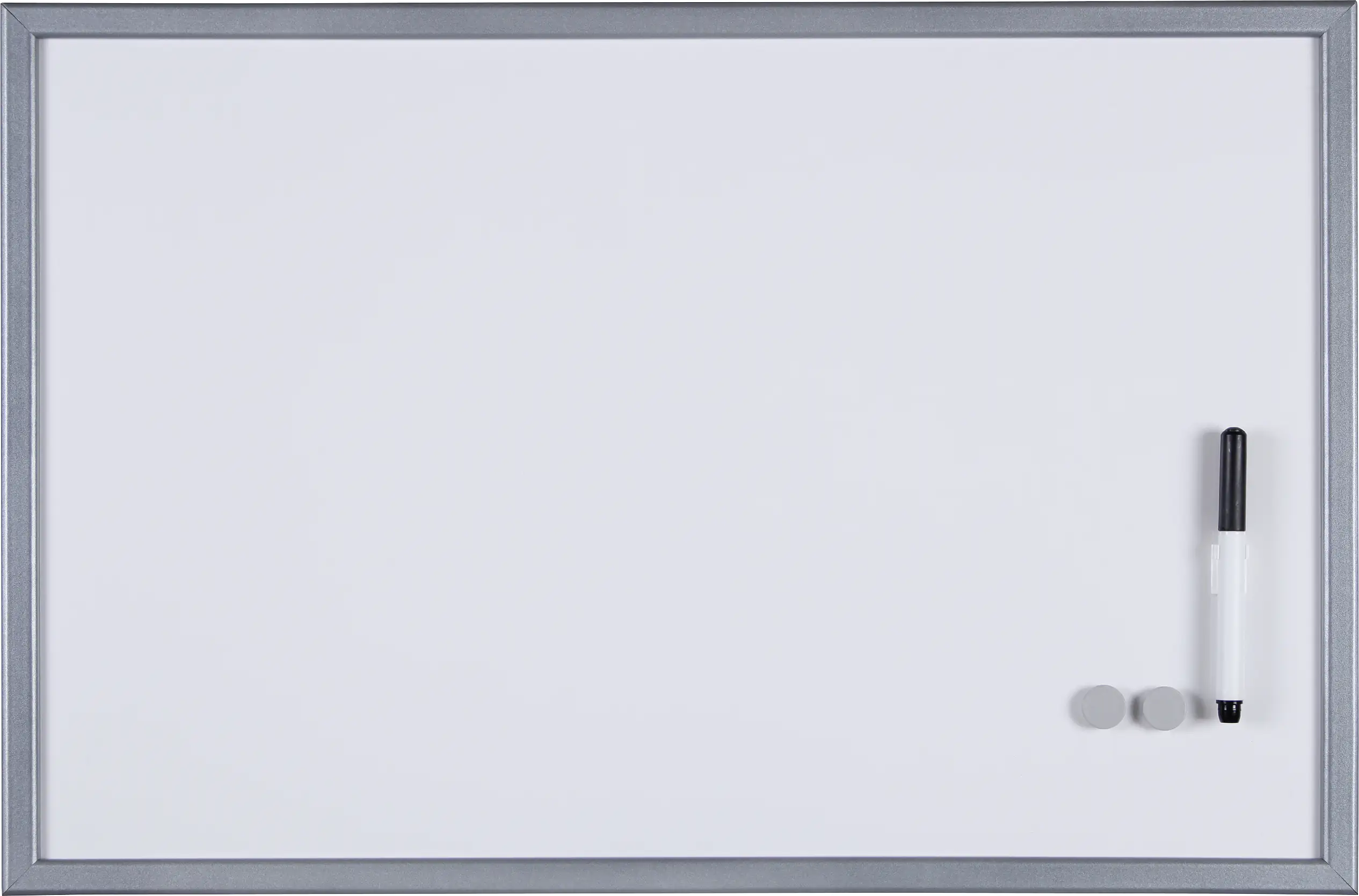 Vigo Magnettafel silber, 60 x 40 cm, incl. 2 Magnete und 1 Filzschreiber Vigo Magnettafel silber, 60 x 40 cm, incl. 2 Magnete und 1 Filzschreiber