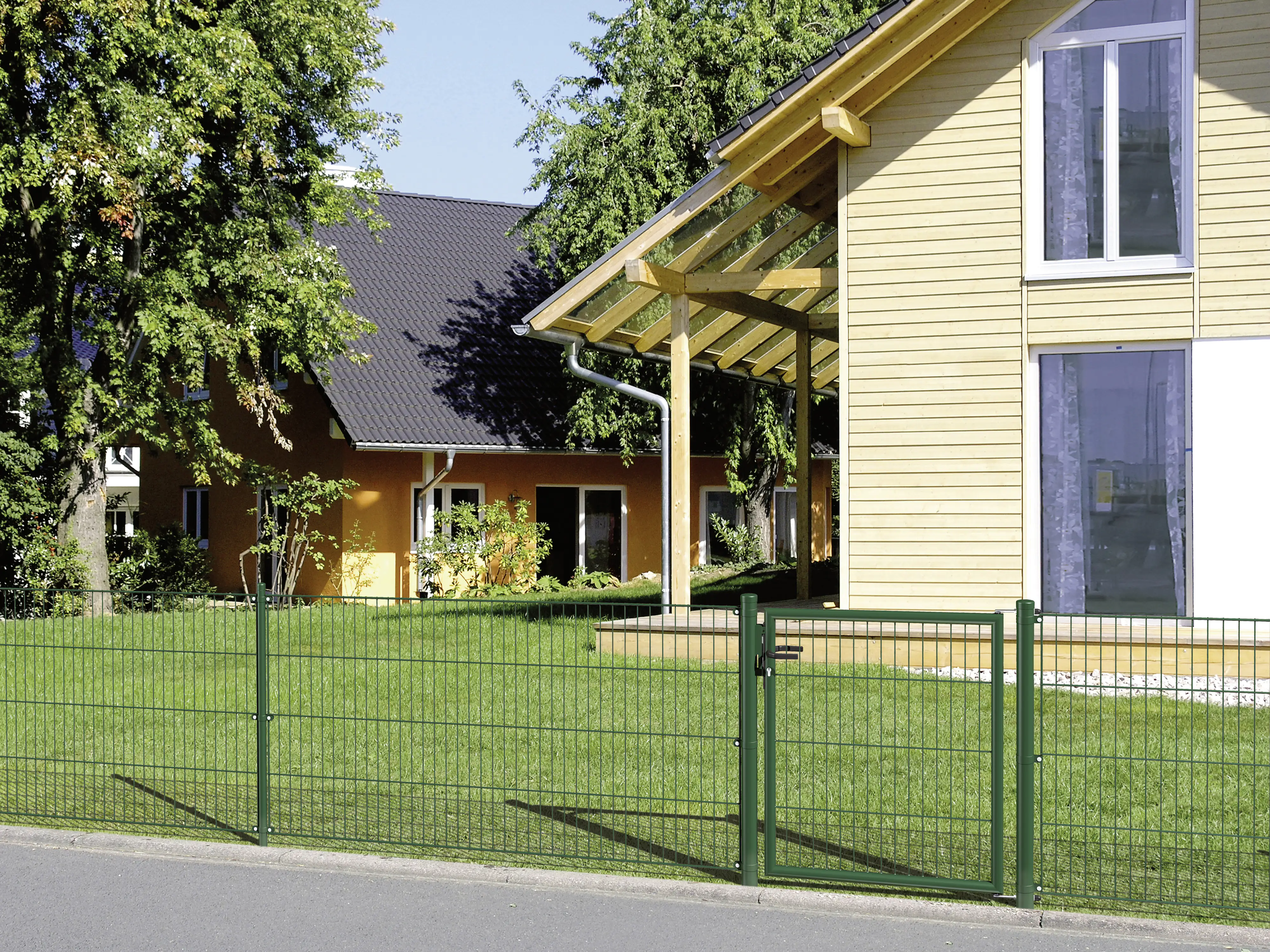 Alberts Endschelle für Pfosten Ø 60 mm grün