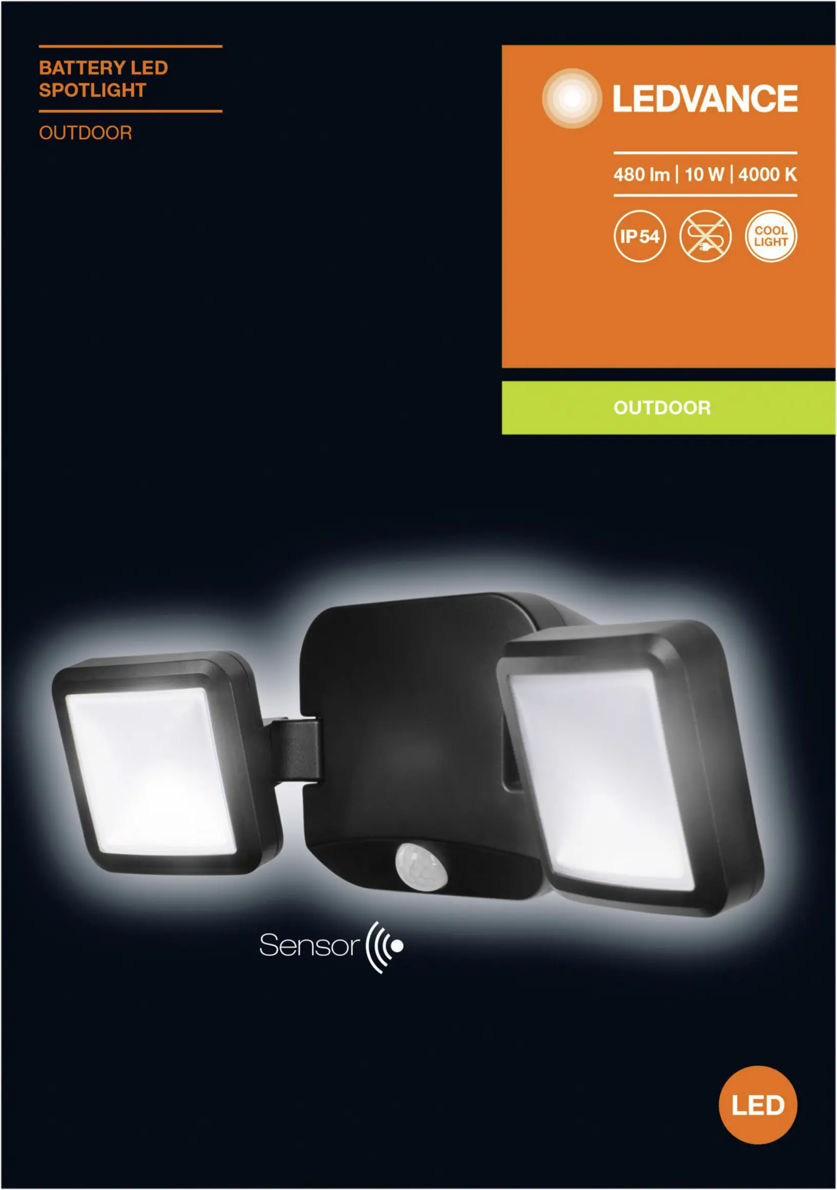 Ledvance LED Spotlight Double schwarz