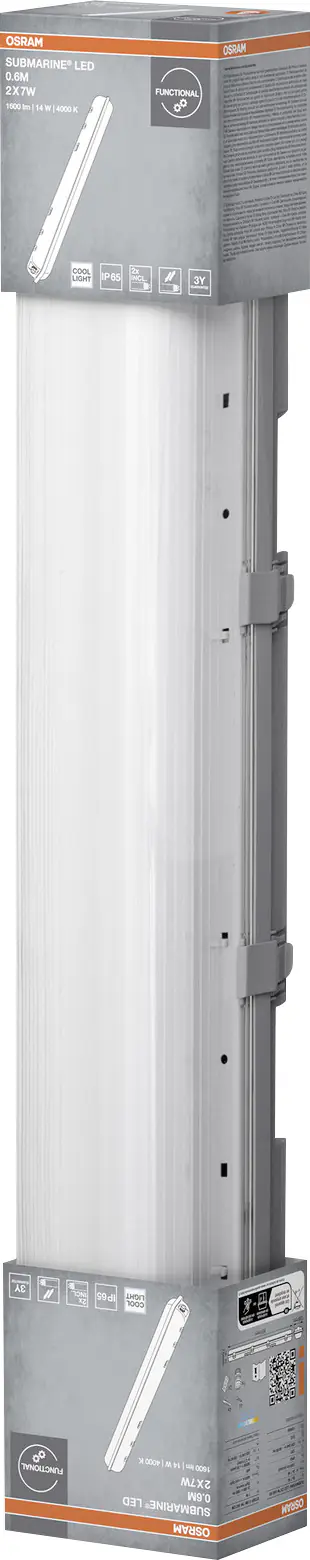 Osram Feuchtraumleuchte Submarine 2 x 7 Watt 65 cm