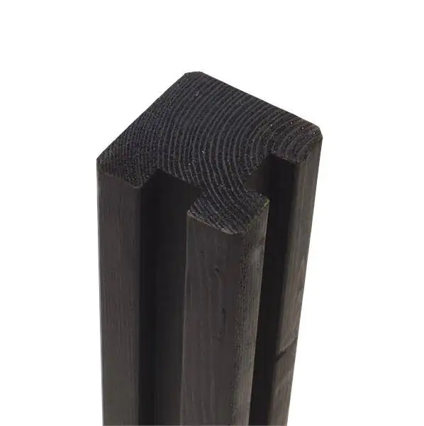 Plus Eckpfosten für Klink/Profil 268 cm, 90 x 90 mm, schwarz Plus Eckpfosten für Klink/Profil 268 cm, 90 x 90 mm, schwarz