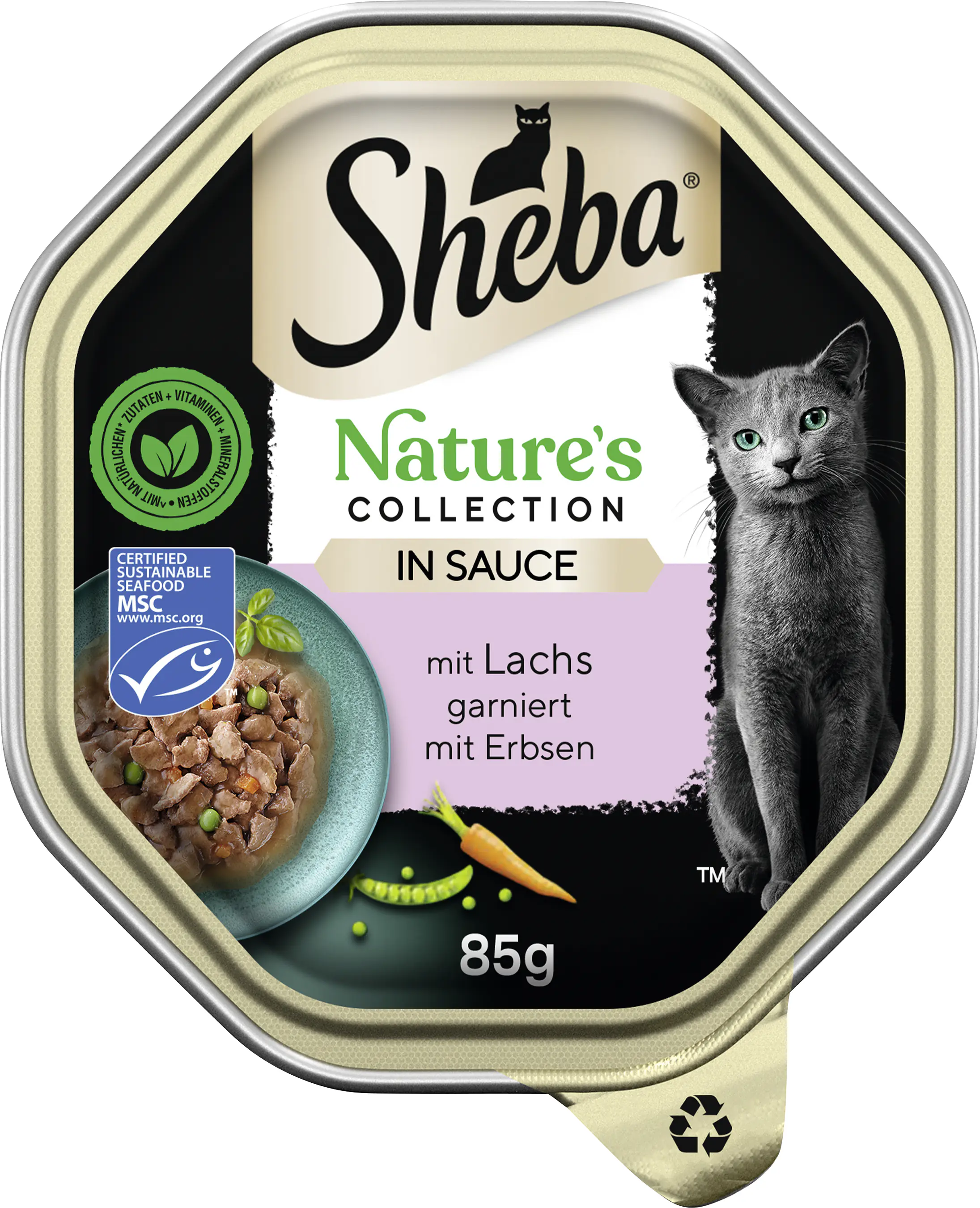 Sheba Nature's Collection in Sauce Katzennassfutter 85 g Lachs