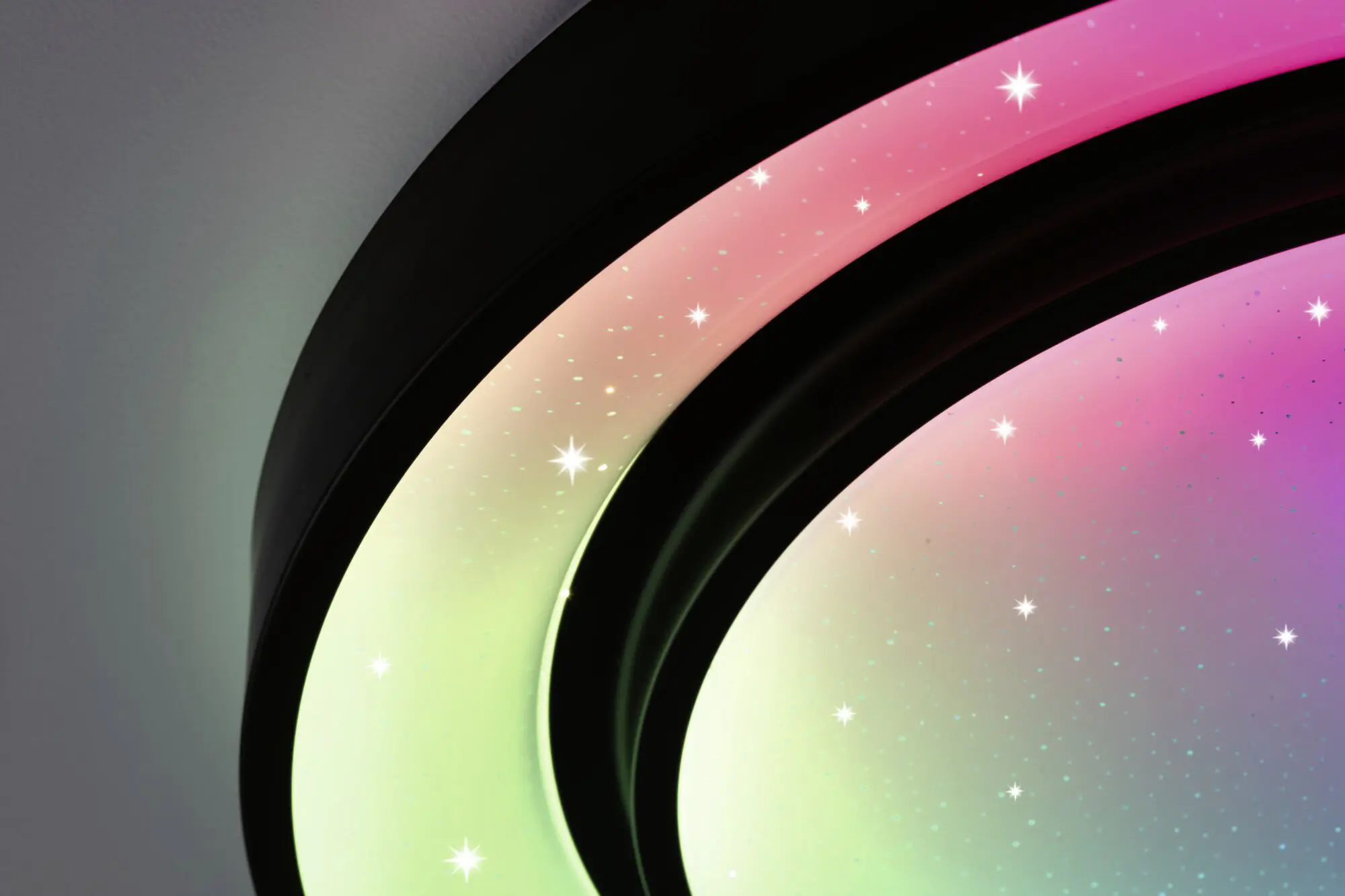 Paulmann LED Deckenleuchte Rainbow schwarz weiß Ø 37,5 cm RGBW