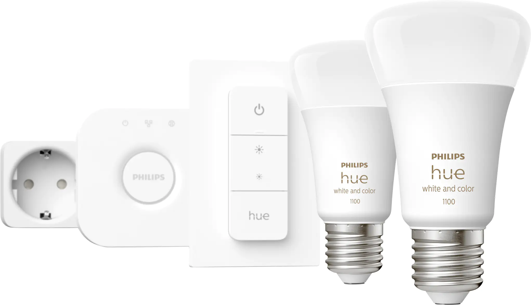 Philips Hue LED Leuchtmittel Starter-Set White & Color Ambiance E27 9 W