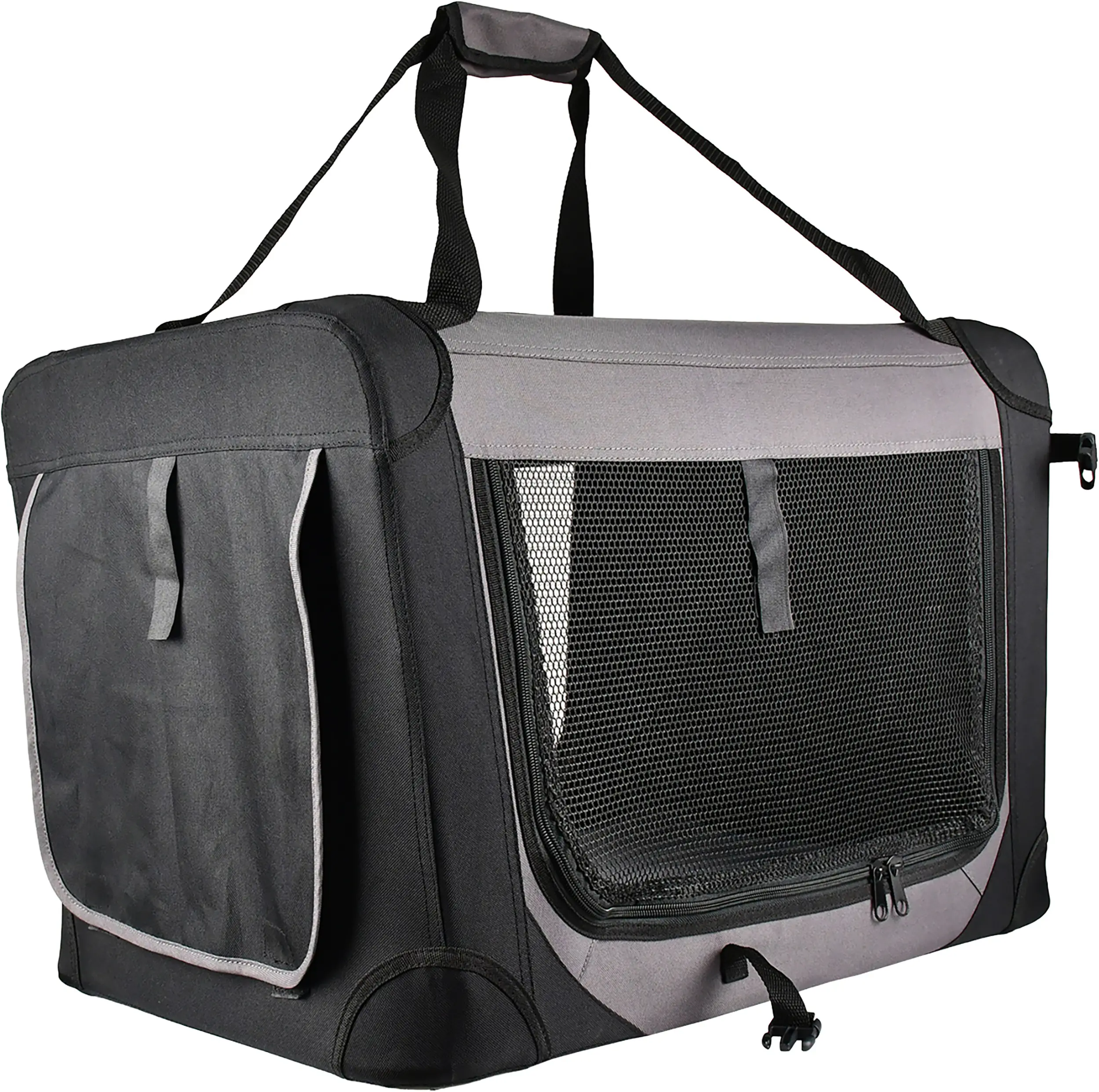 Trendline Tiertransportbox 49,5 x 35,5 x 35 cm schwarz-grau