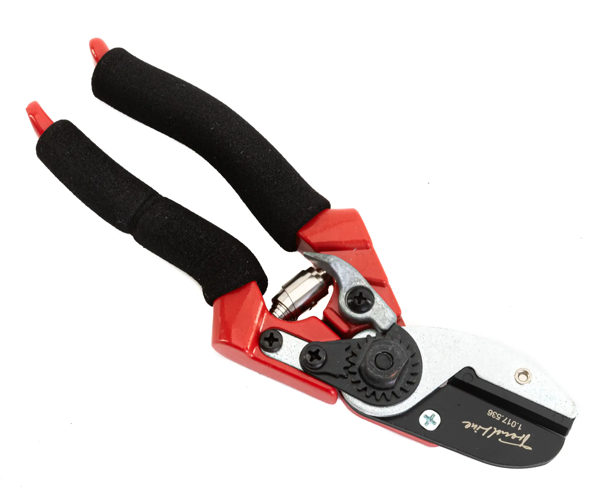 TrendLine Profi-Amboss Gartenschere 20 cm schwarz-rot