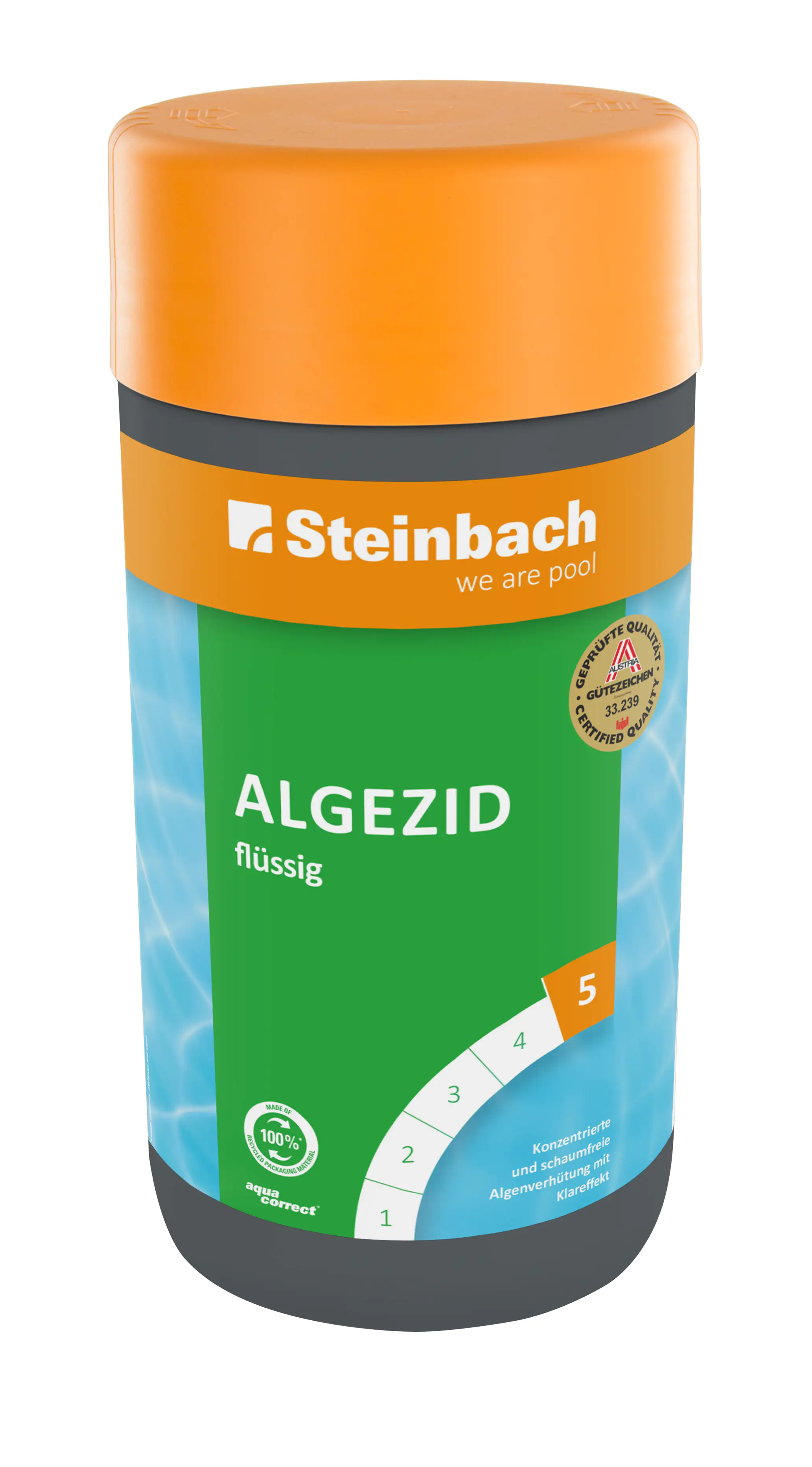 Steinbach Poolpflege Algezid 1 L, Algenverhütung, flüssig