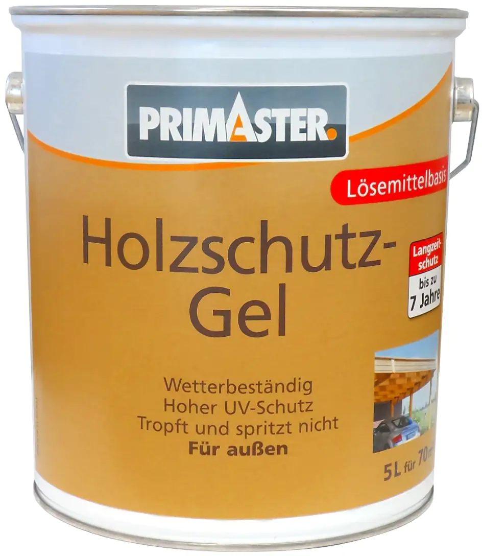 Primaster Holzschutzgel 5 L nussbaum seidenmatt