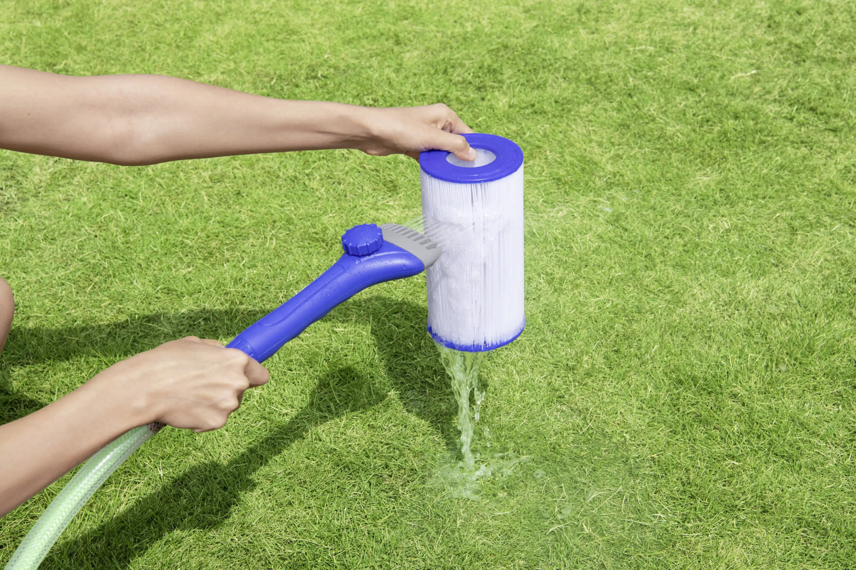 6941607307533_2995540 Bestway Reinigungs-Aufsatz Flowclear AquaLite für Filterkartuschen
