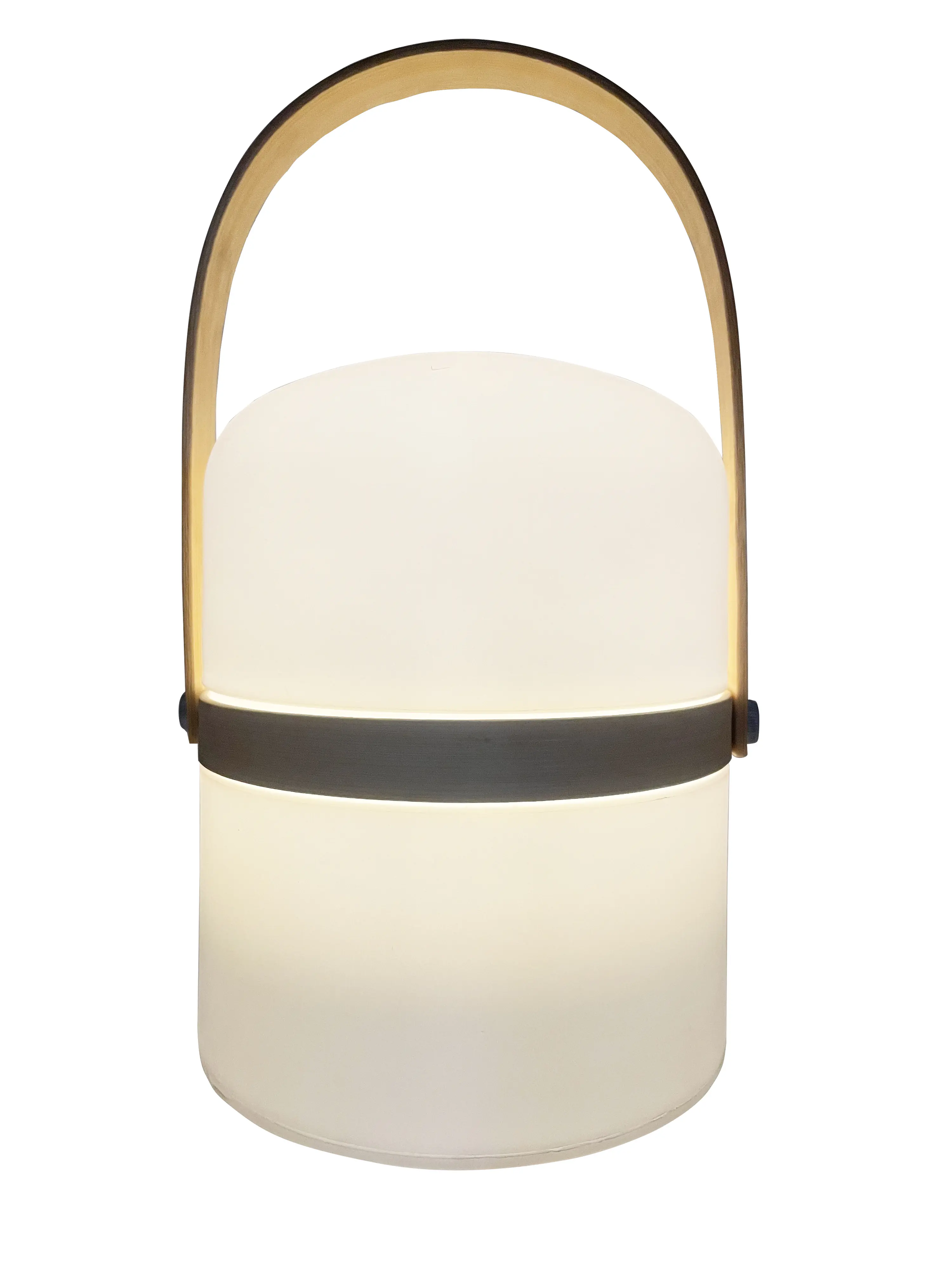 Dapo LED Solarleuchte Hawaii mit Bambus Ring warmweiß