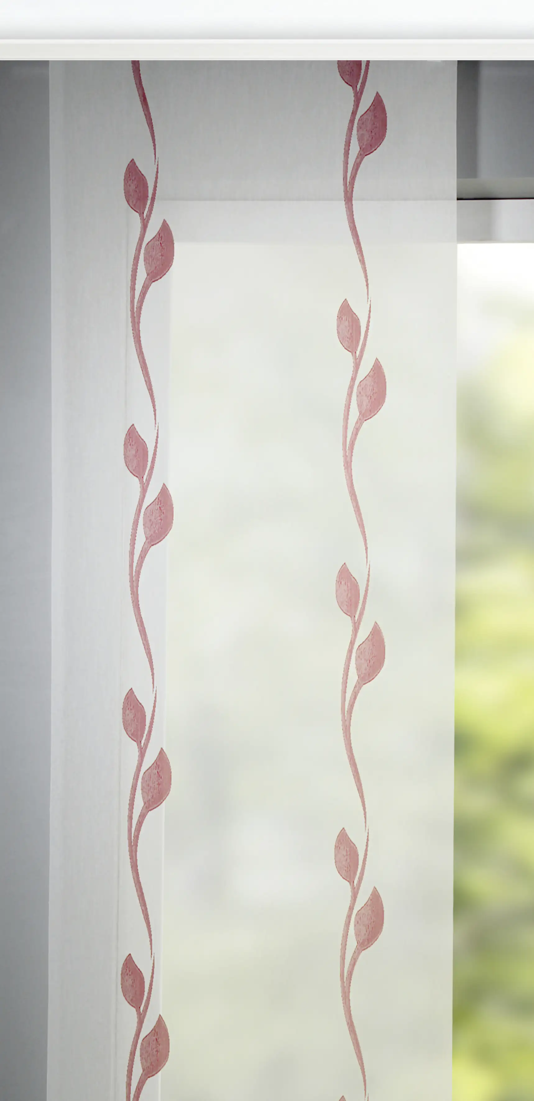 Neusser Collection Flächenvorhang Ranke rot, 60 x 280 cm