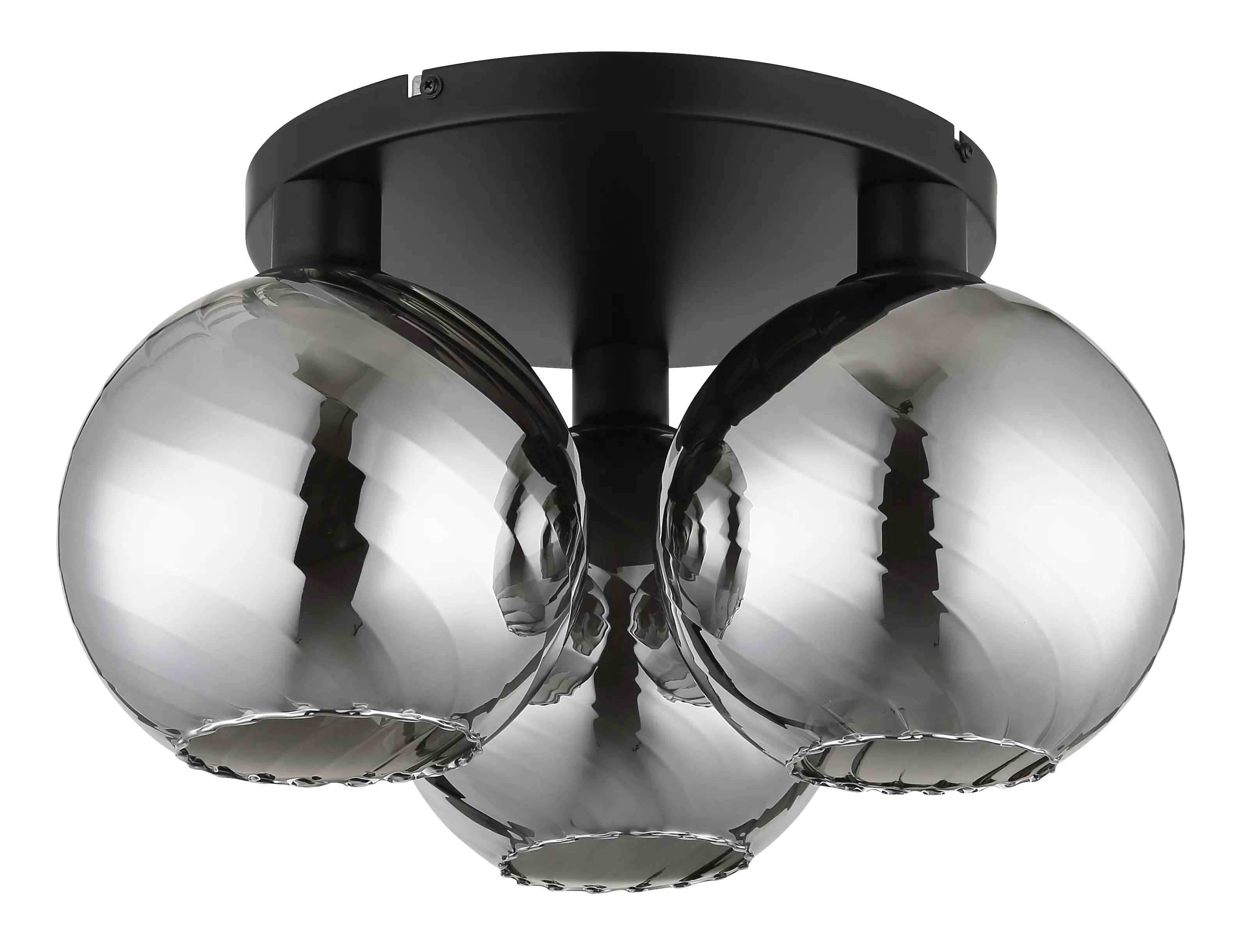 Globo Deckenleuchte Ulf Ø 46 x 25 cm schwarz matt