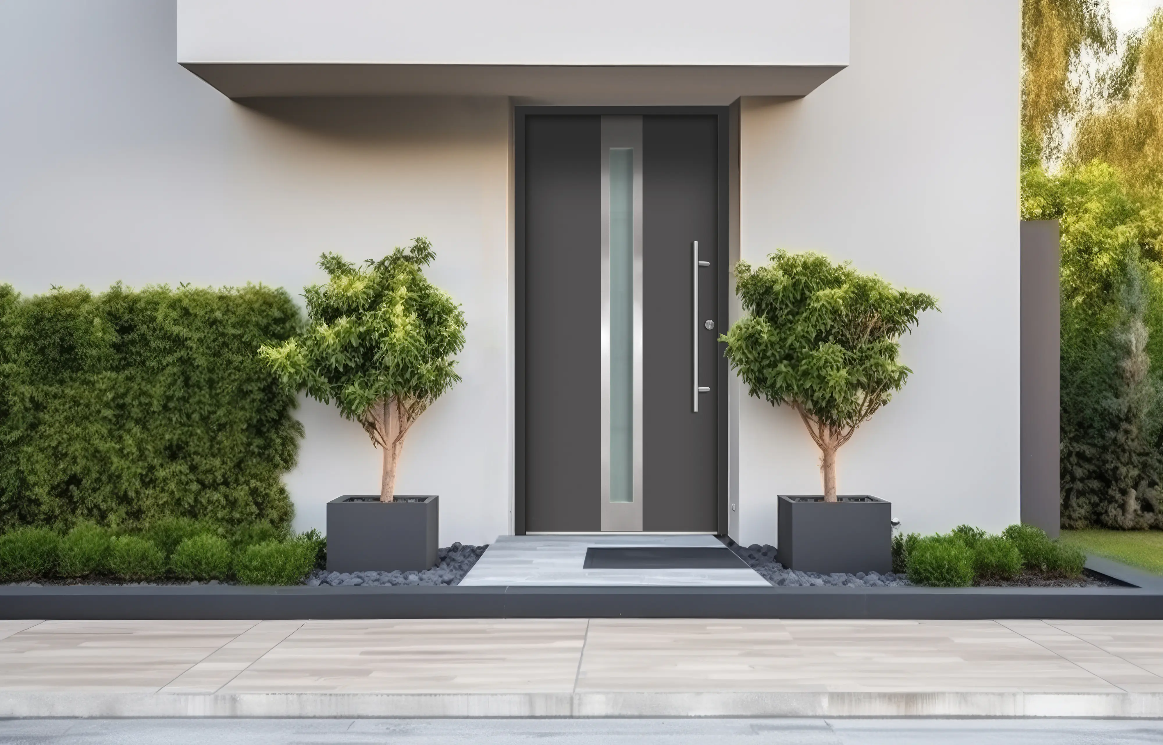 Splendoor Haustür Passivedoor Premium B01 Anthrazit DIN Rechts 110 x 210 cm