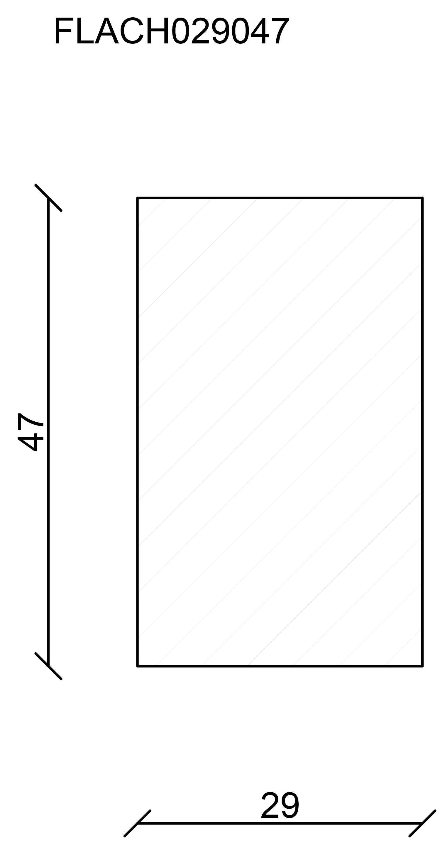 FN Neuhofer Flachleiste 95 cm 47 x 29 mm Buche