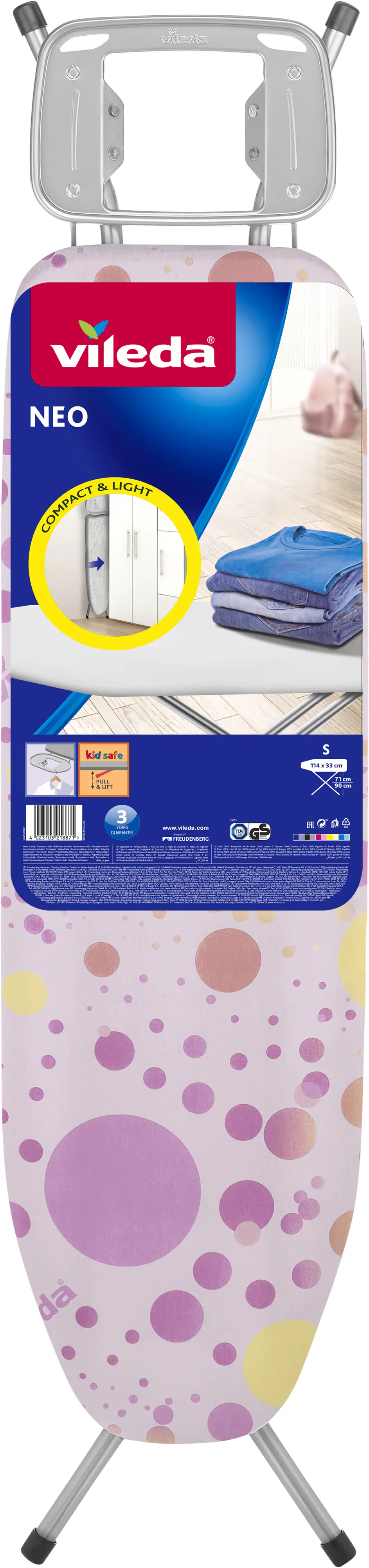 Vileda Bügeltisch Neo 114 x 33 cm Vileda Bügeltisch Neo 114 x 33 cm