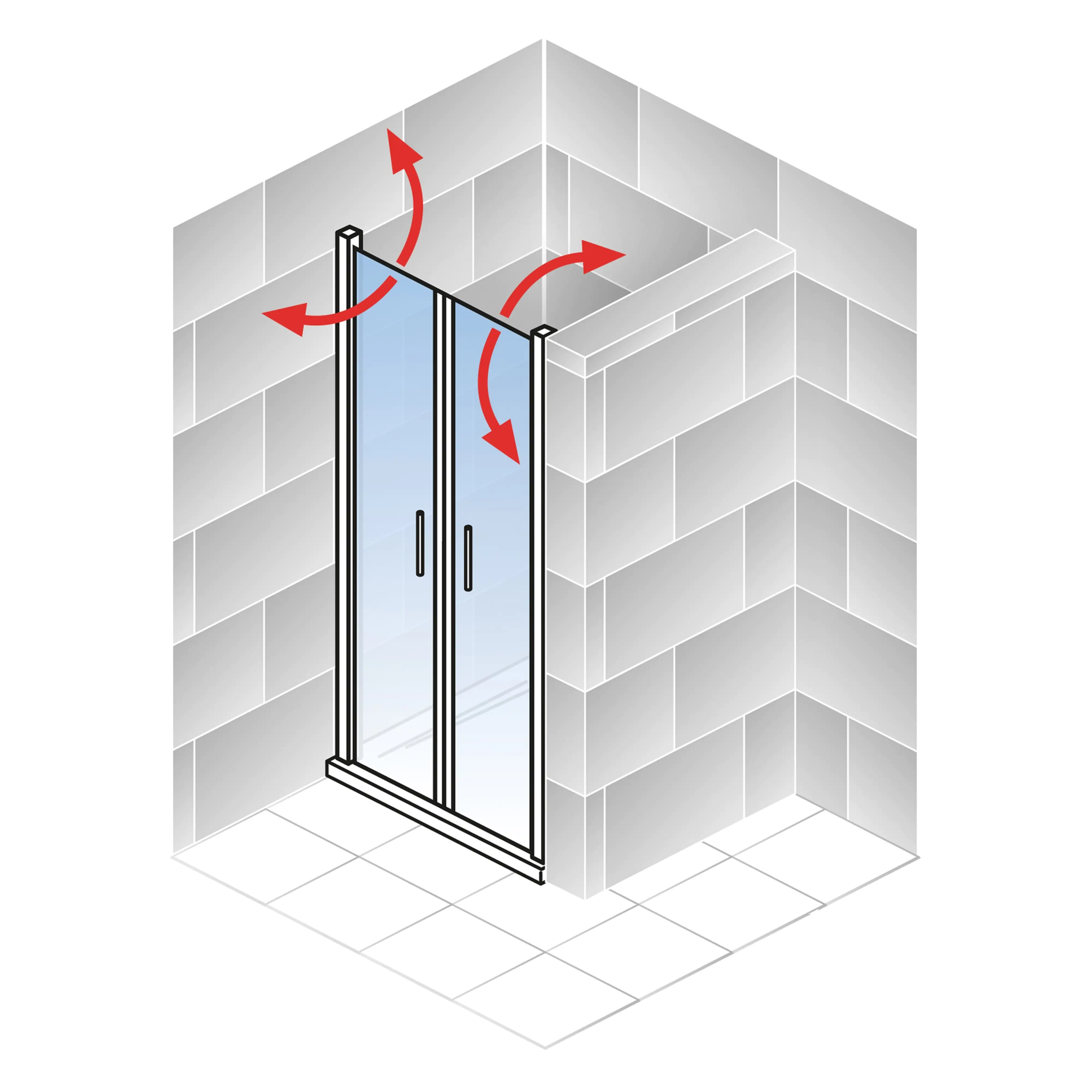 Schulte Pendeltür in Nische Alexa Style 2.0 90 x 192 cm mattschwarz Schulte Pendeltür in Nische Alexa Style 2.0 90 x 192 cm mattschwarz