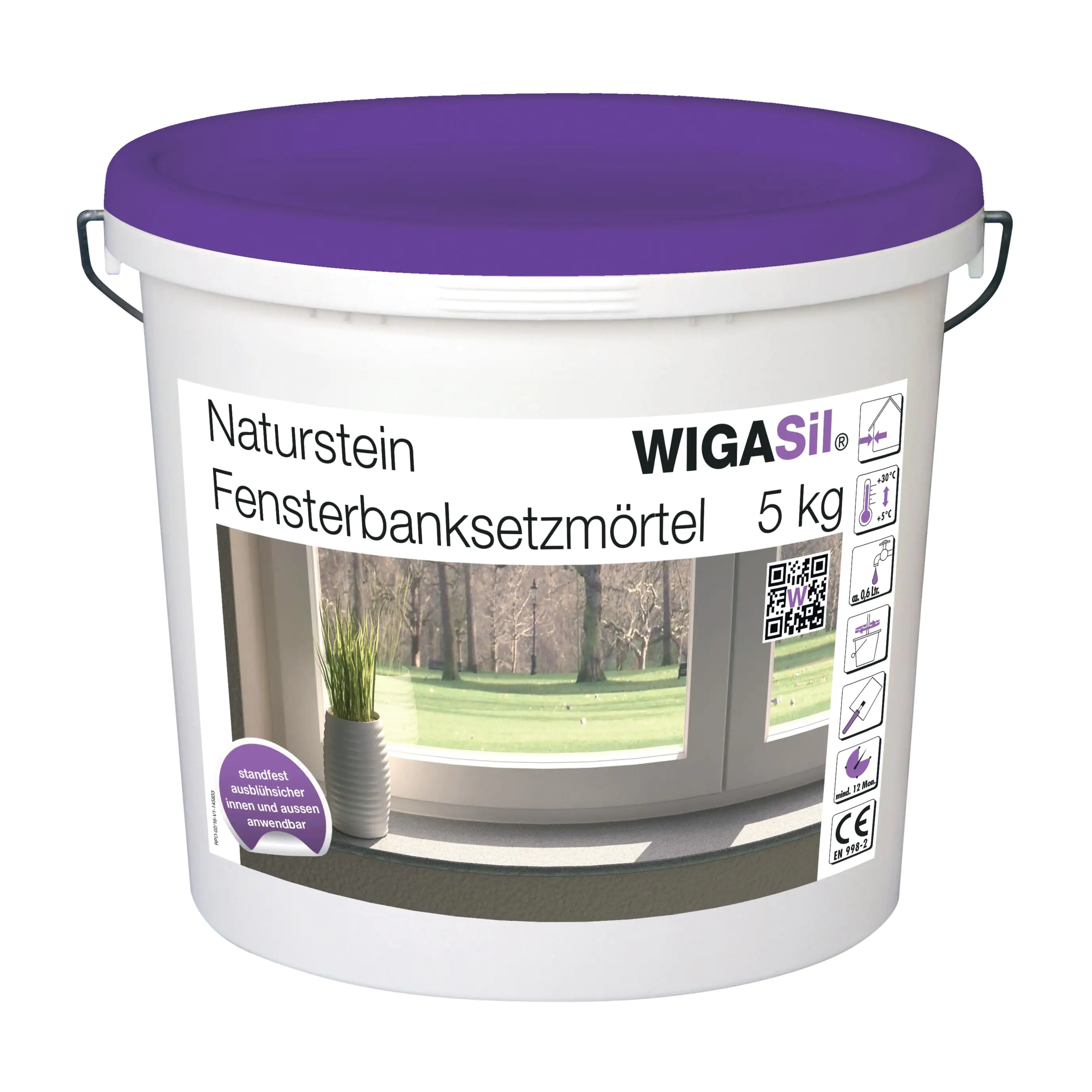 4033067669398 Wigasil Fensterbanksetzmörtel 5 kg